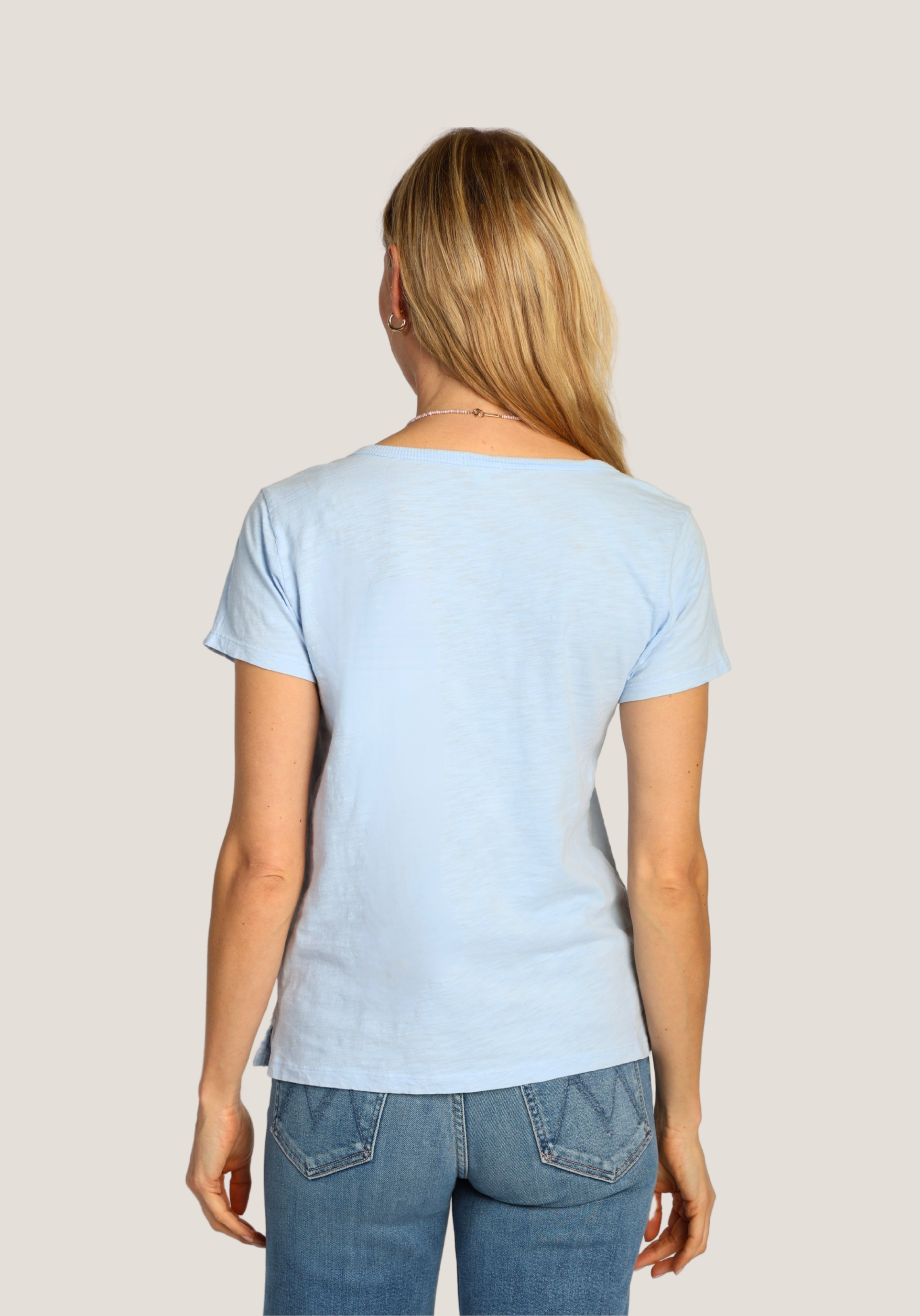 S/S Modern Deep V-Tee