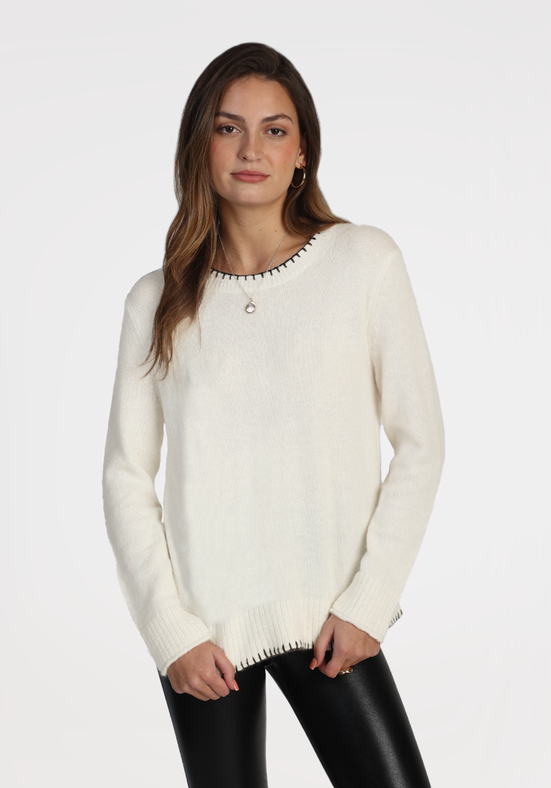 Everyday Blanket Stitch Sweater