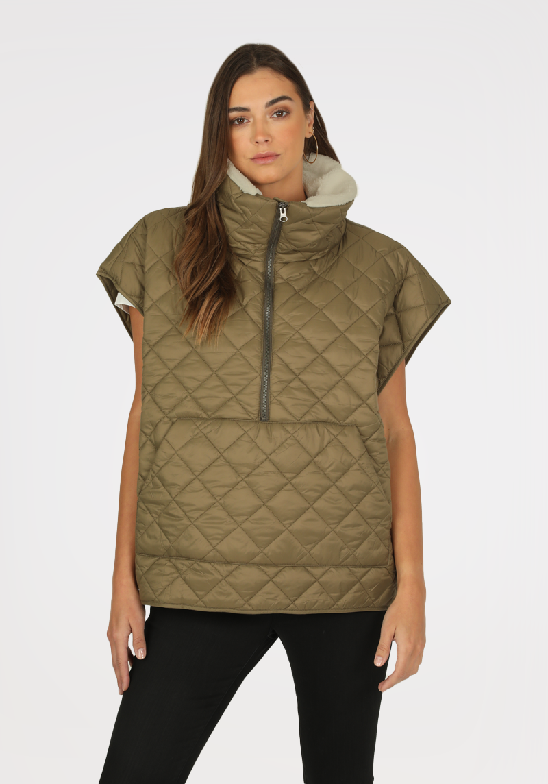 Quilted Nylon Pullover