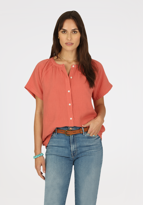 S/S Ragland Button Front Shirt
