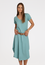 SS V Tee Midi Dress