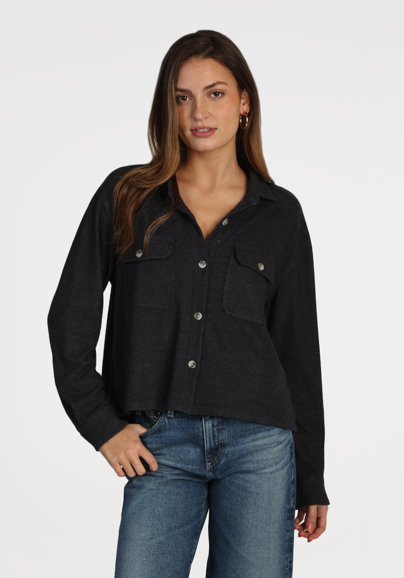 Crop Shirt Jacket – dylan clothing