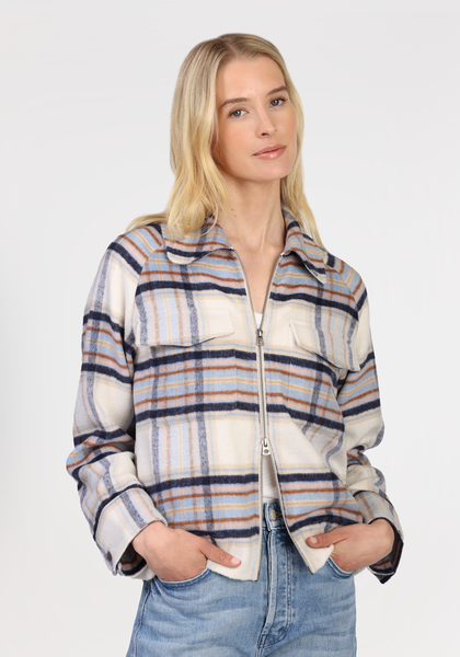 ジャケット・アウター UNUSED block check jacket size 2 Ricki Zip Jacket