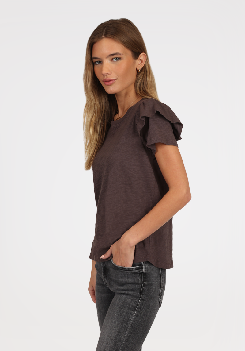 S/S Ruffle Tee