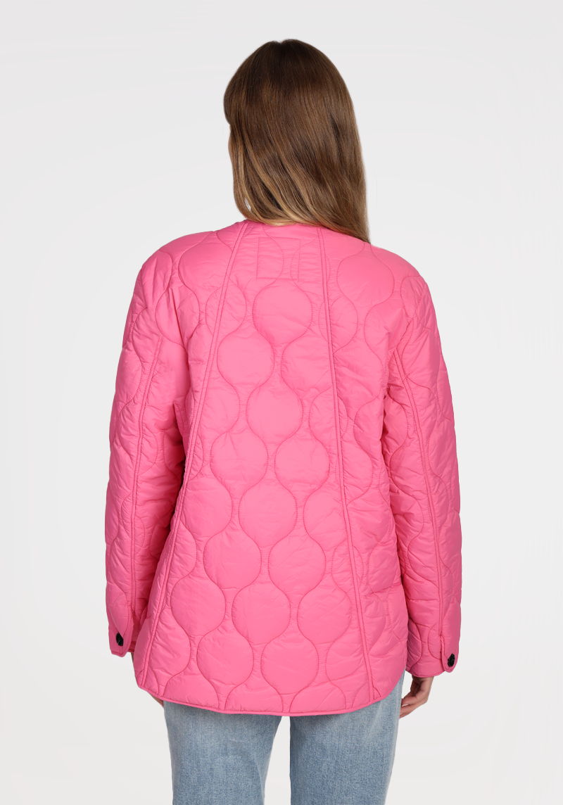 Quilted Jacket w/Contrast Lining