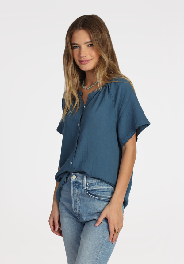 S/S Ragland Button Front Shirt