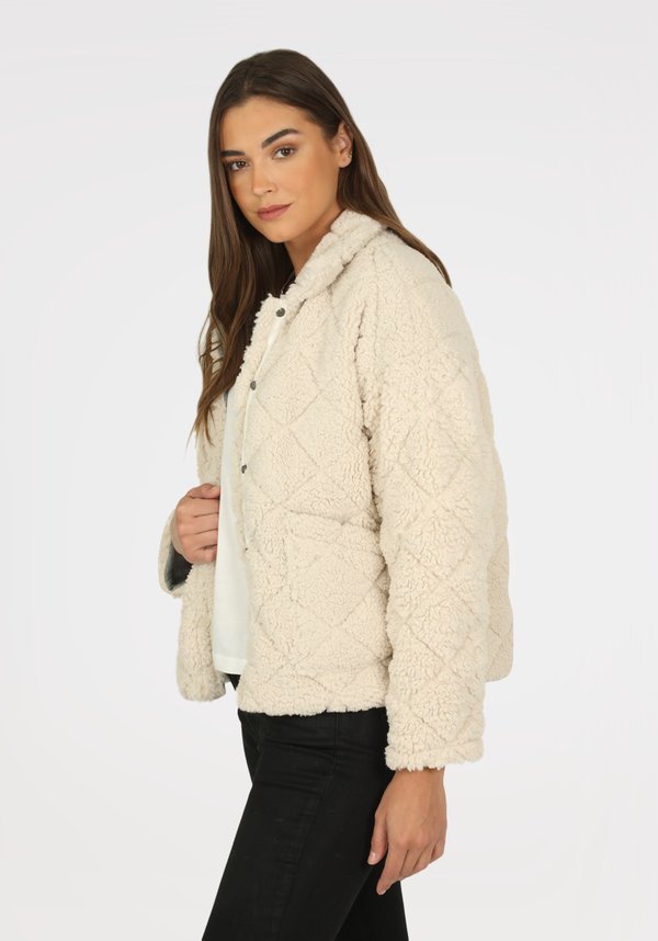 Sherpa Quilted Claire w/Heather Knit Lining