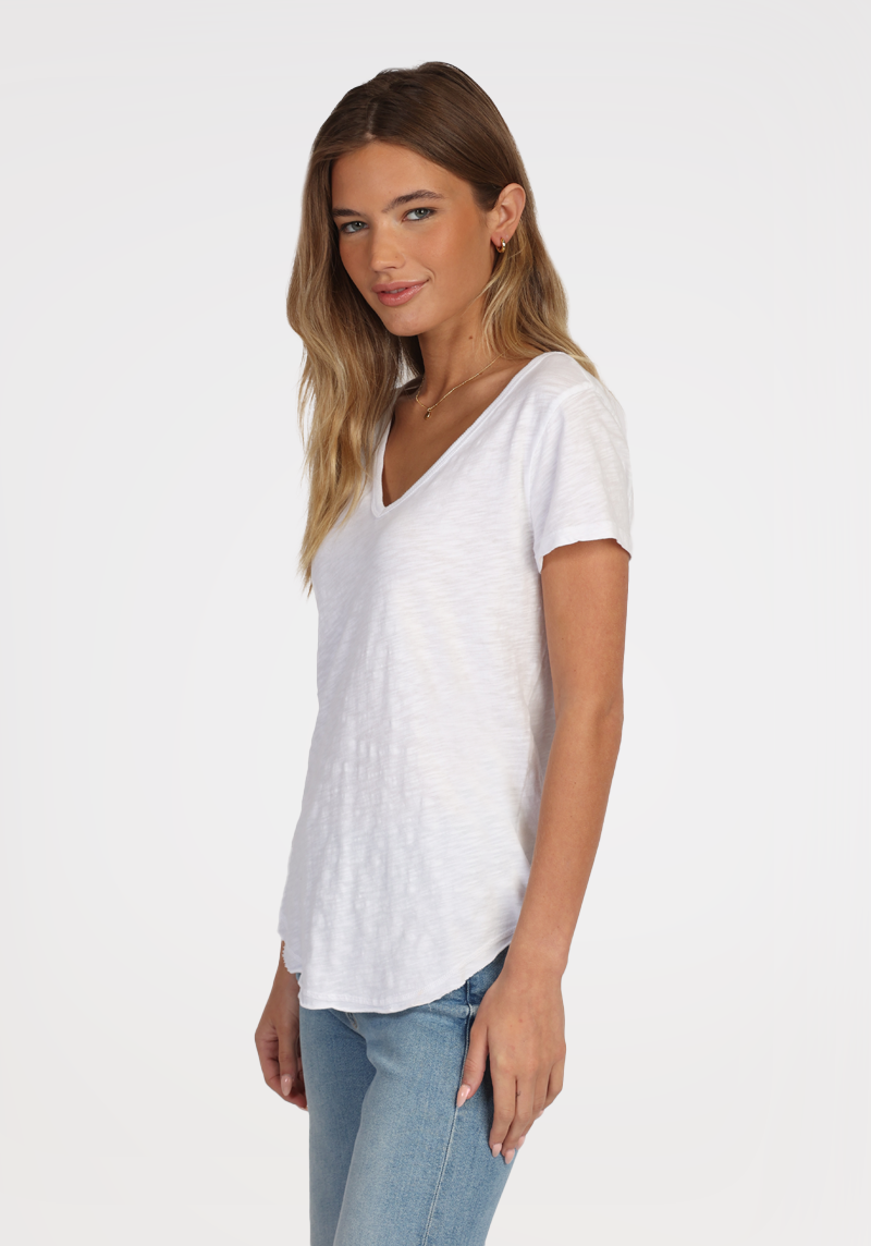 Deep V-Neck Tail Tee