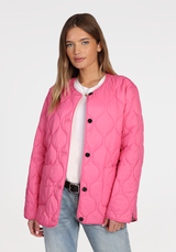 Quilted Jacket w/Contrast Lining