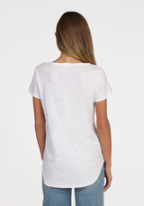 Deep V-Neck Tail Tee