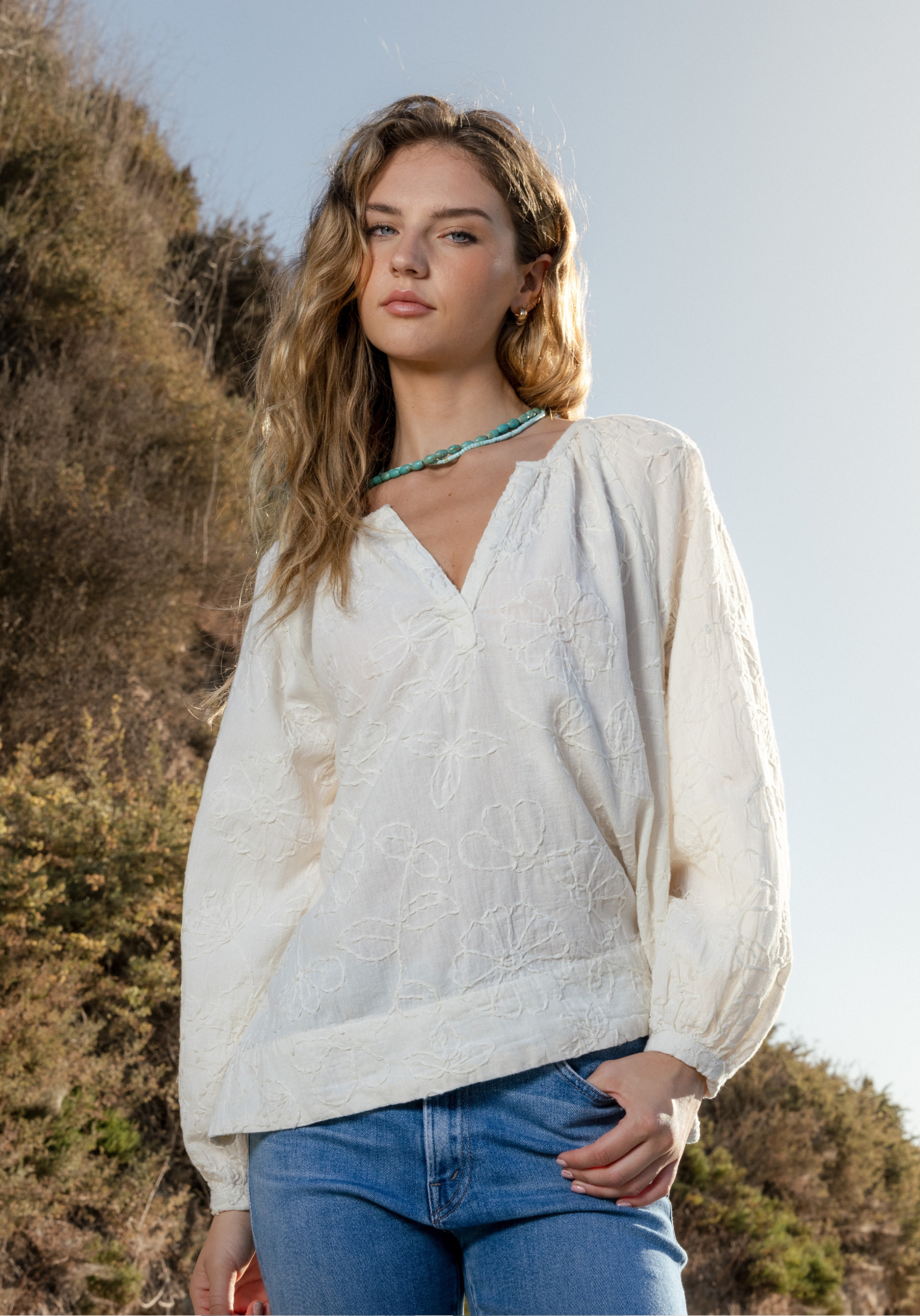 Adelie Embroidered Blouse