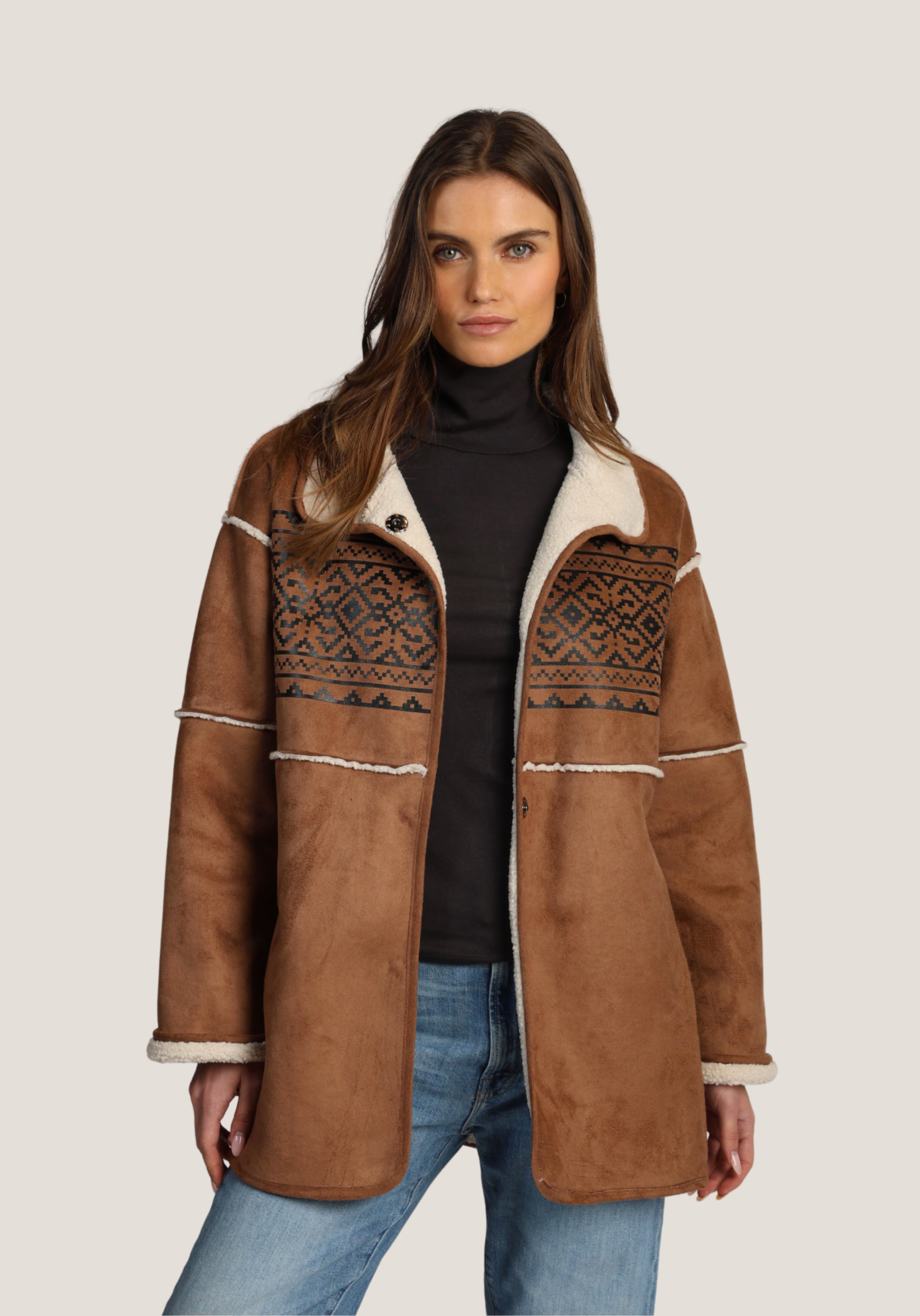 Fairisle Amber Coat