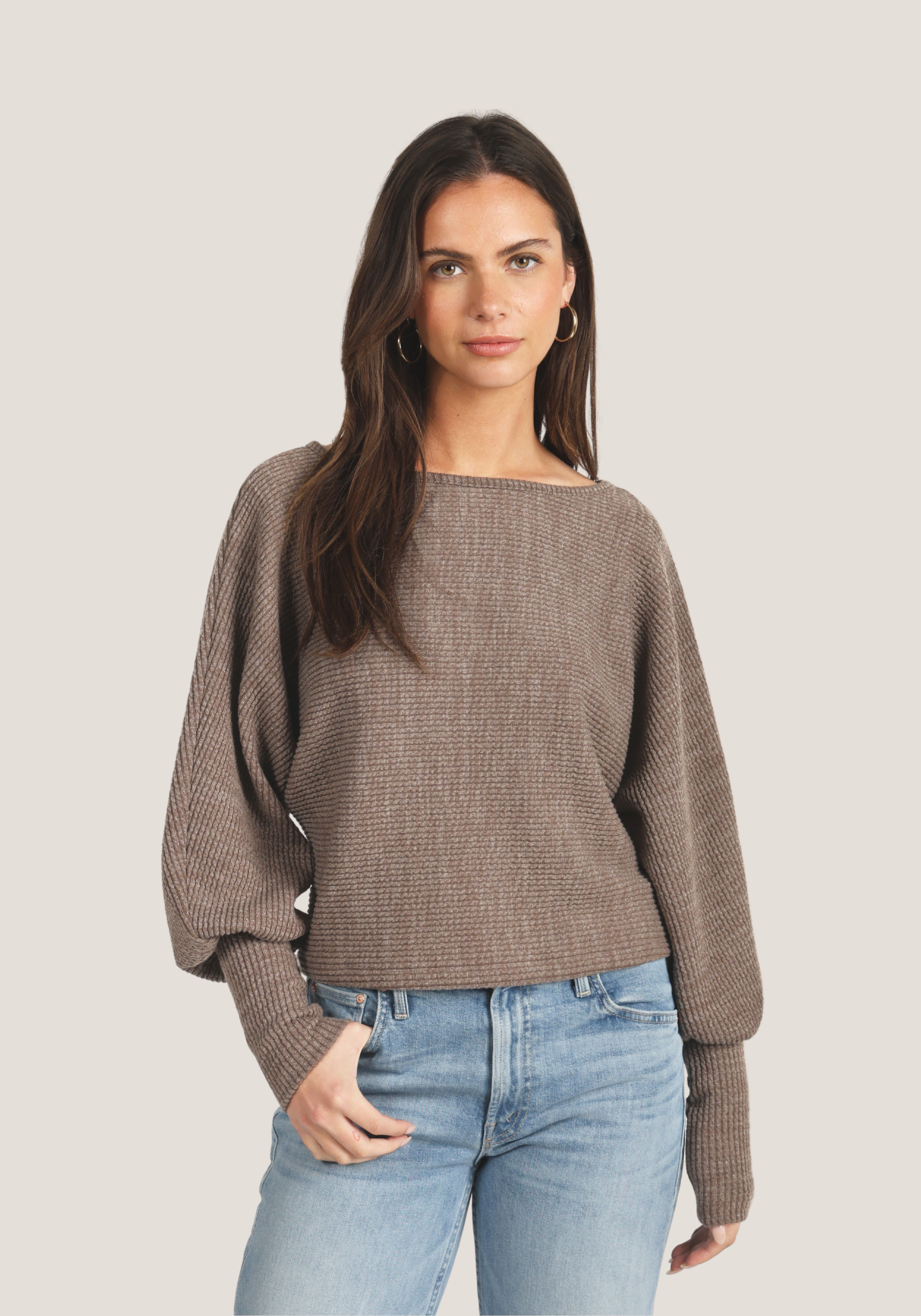 Andie Dolman Sleeve Knit