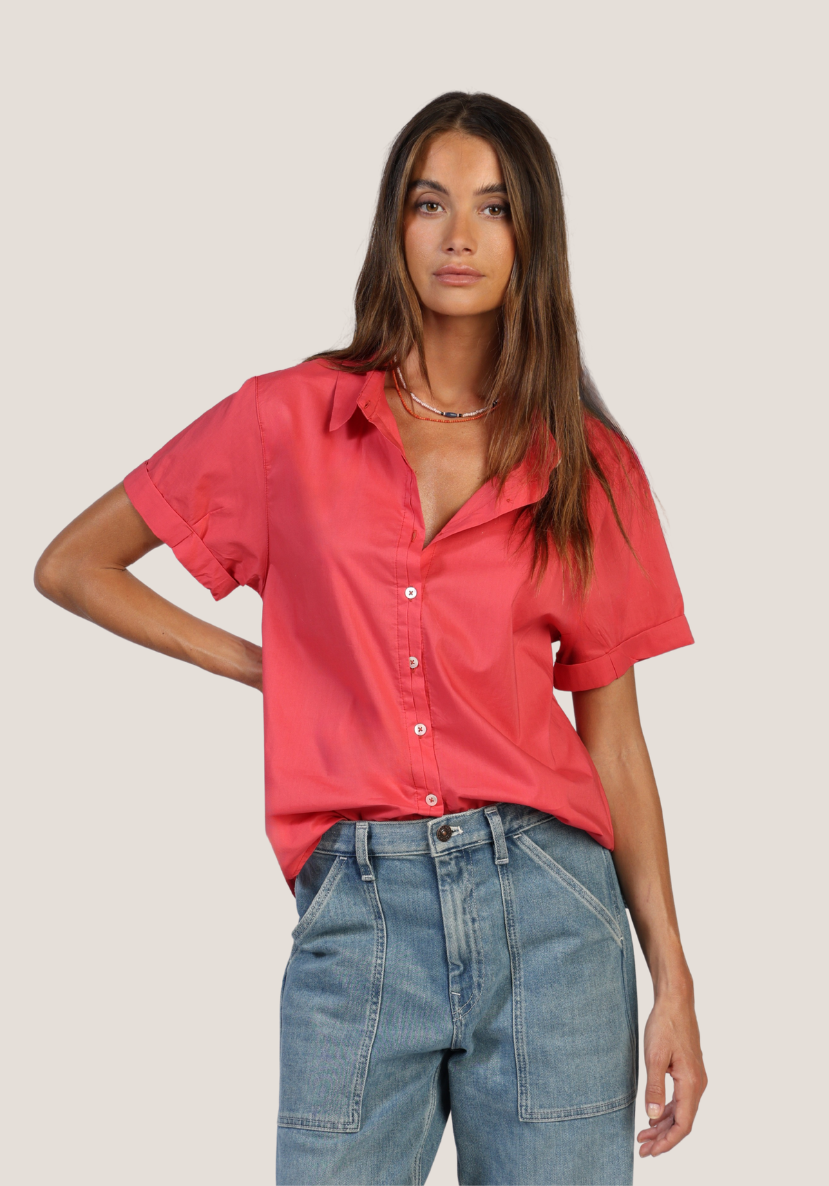 S/S Roll Sleeve Shirt