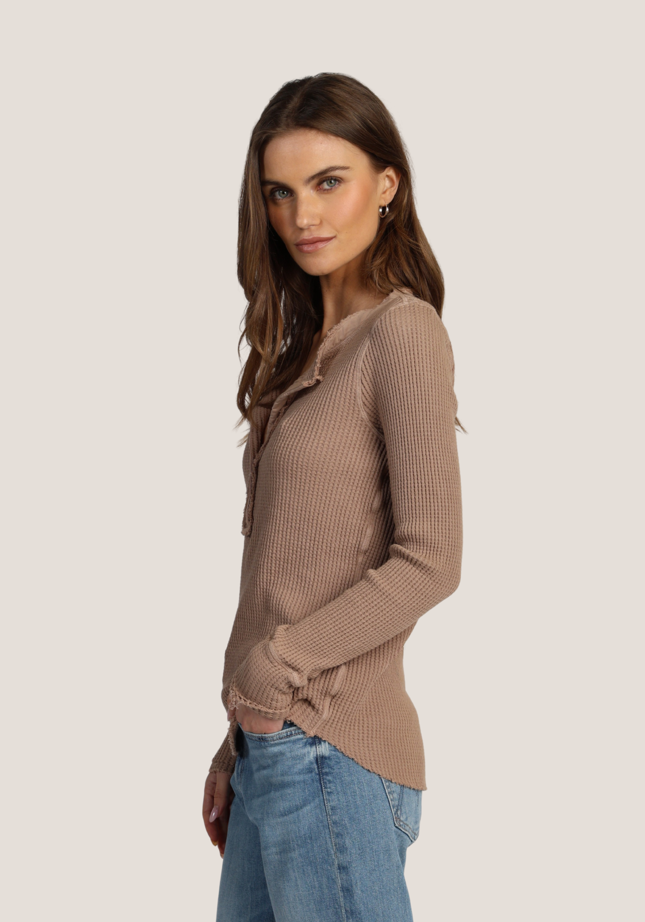 Brooks Button Top