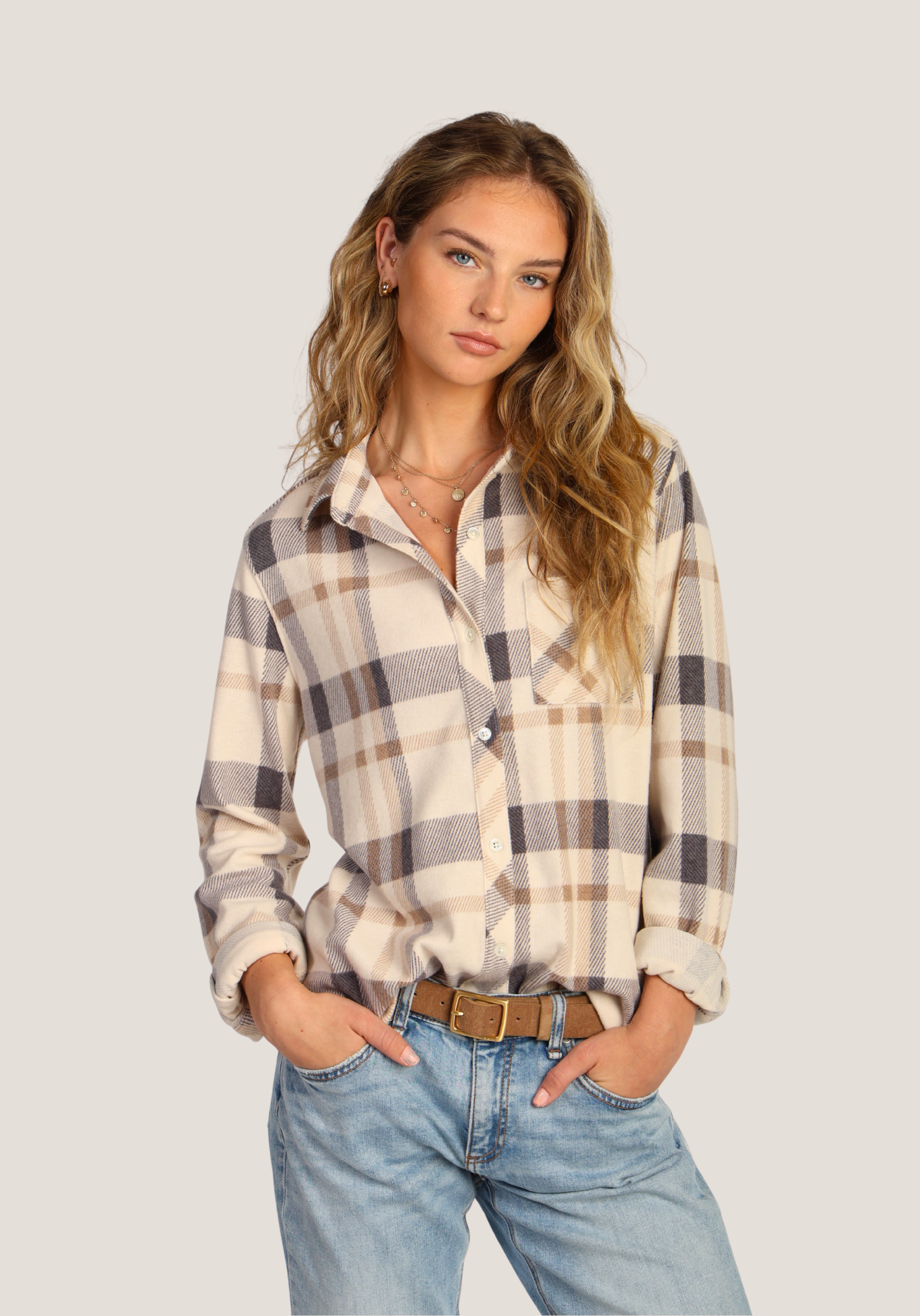 Beth Button-Up