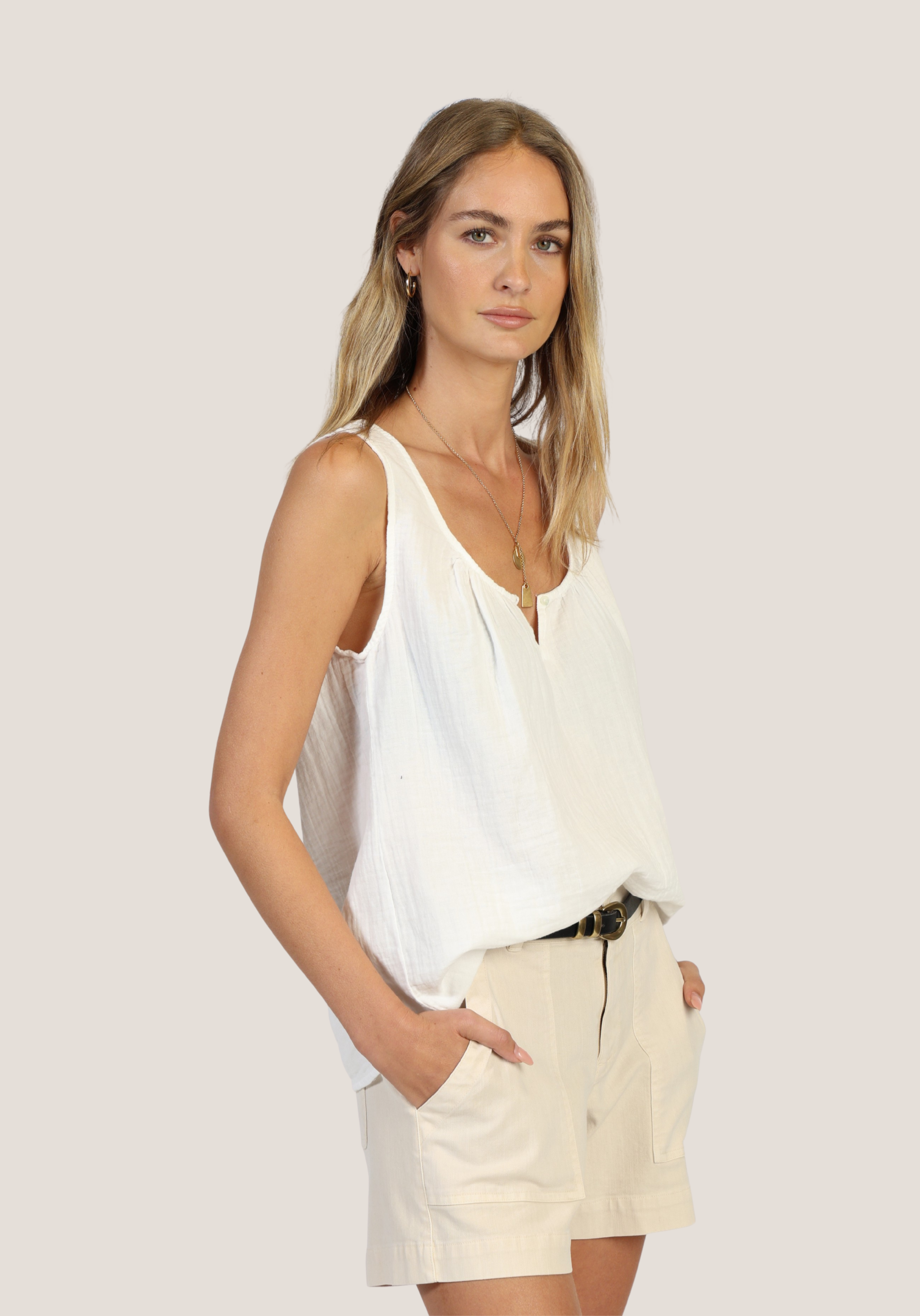 Bobbi Button Tank