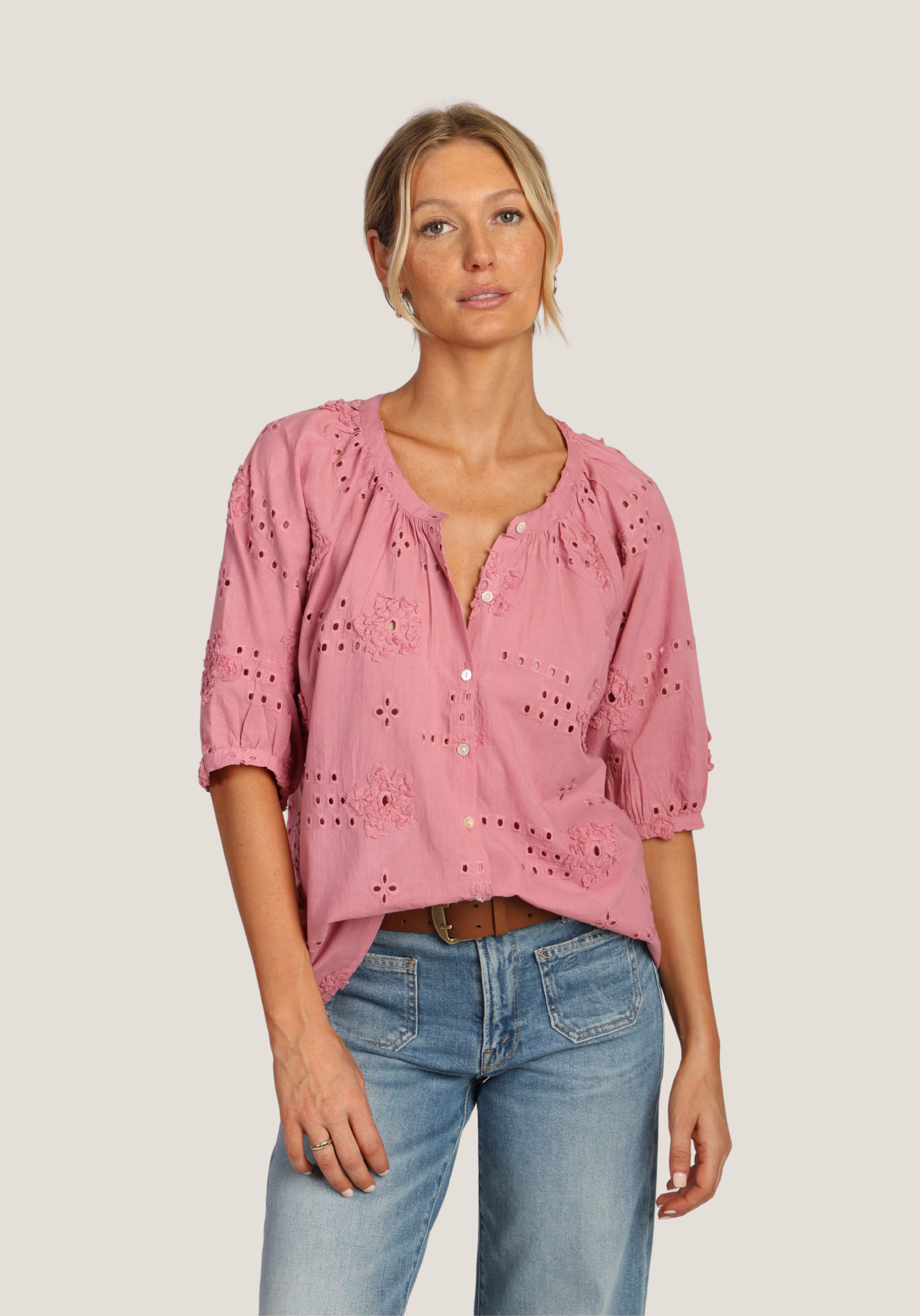 Shay Button Blouse