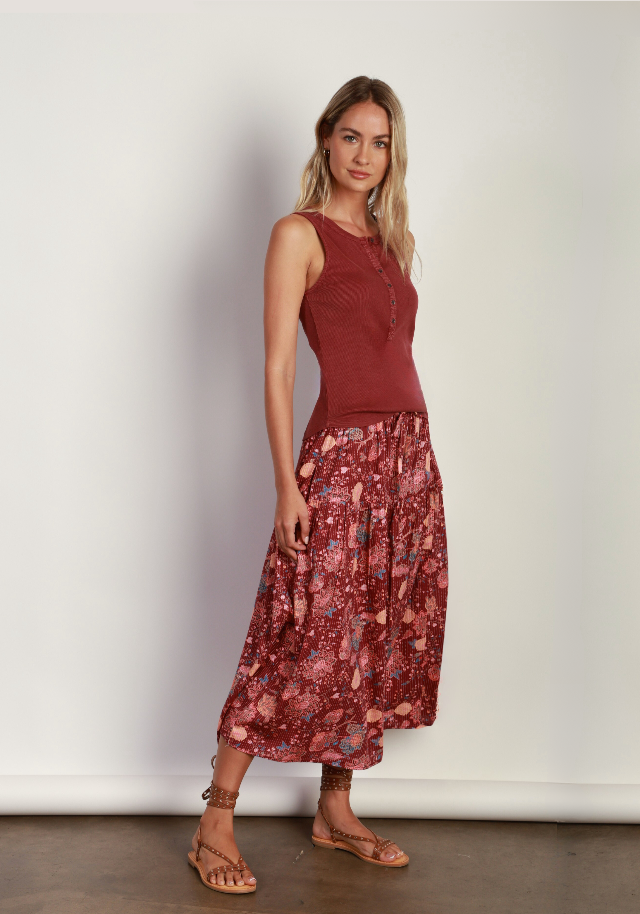 Camelia Tie Skirt