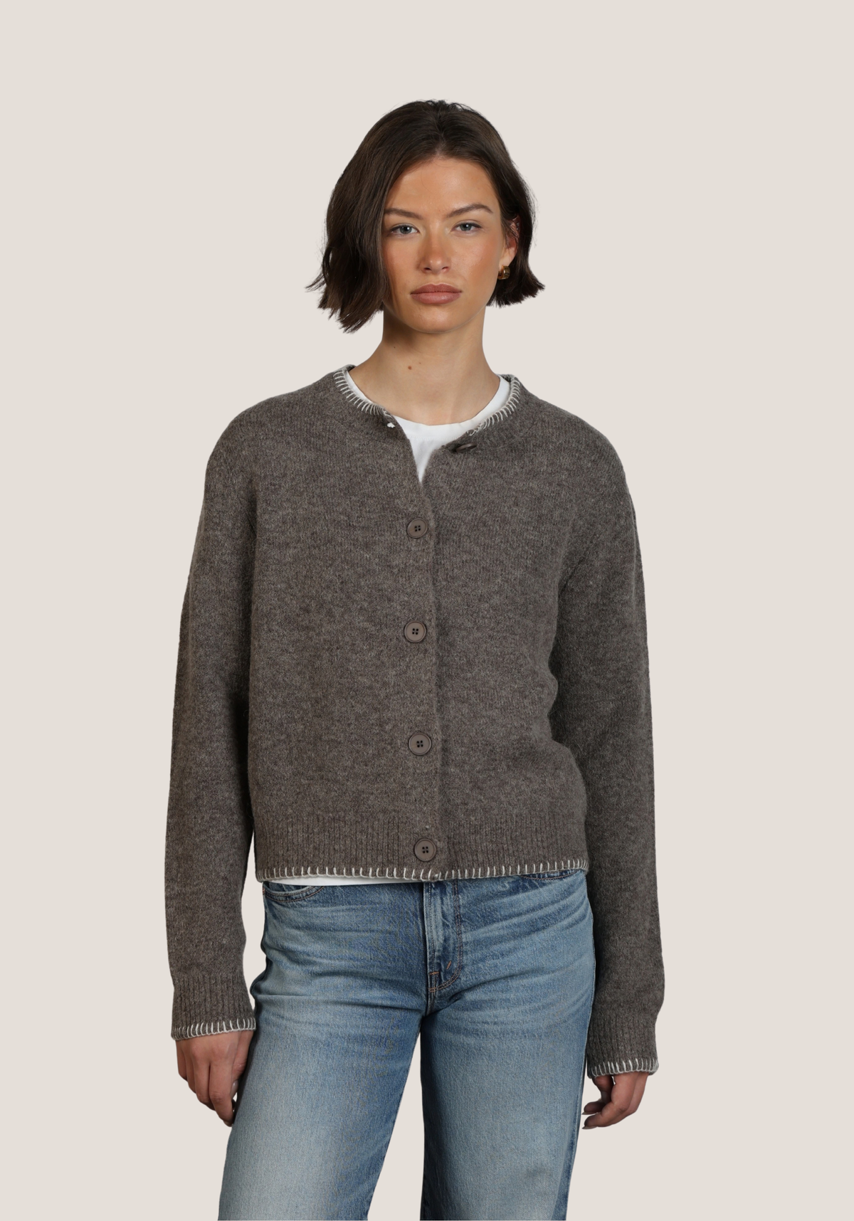 Classic Crewneck Cardigan