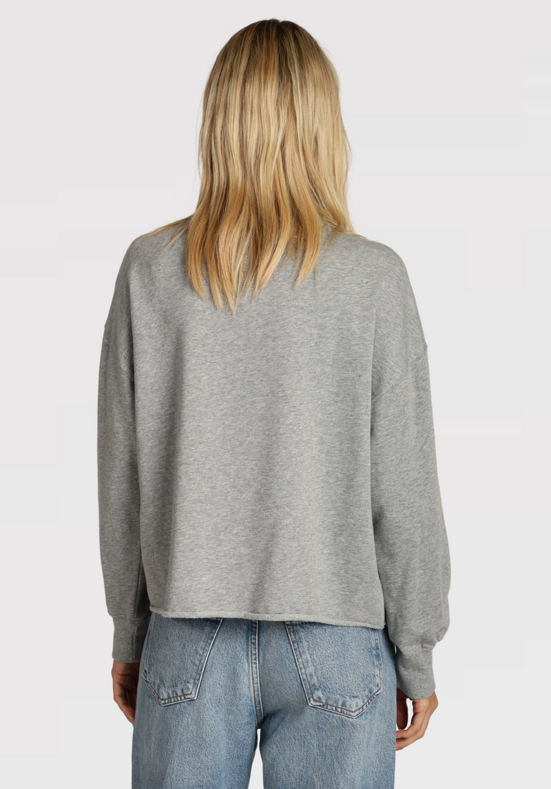 Camile Crew Sweatshirt w/ Raw Edge