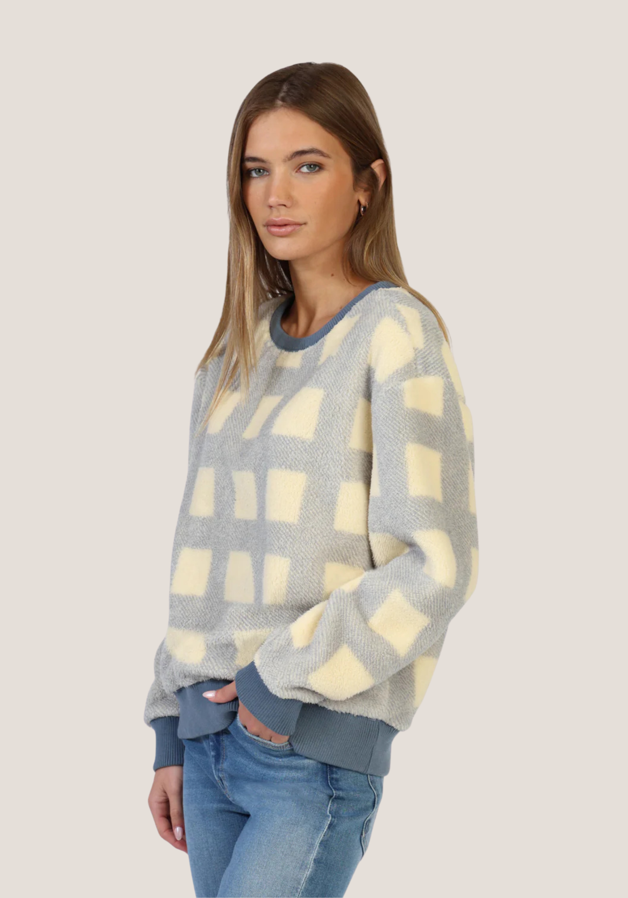 Cozy Plaid Sweatshirt
