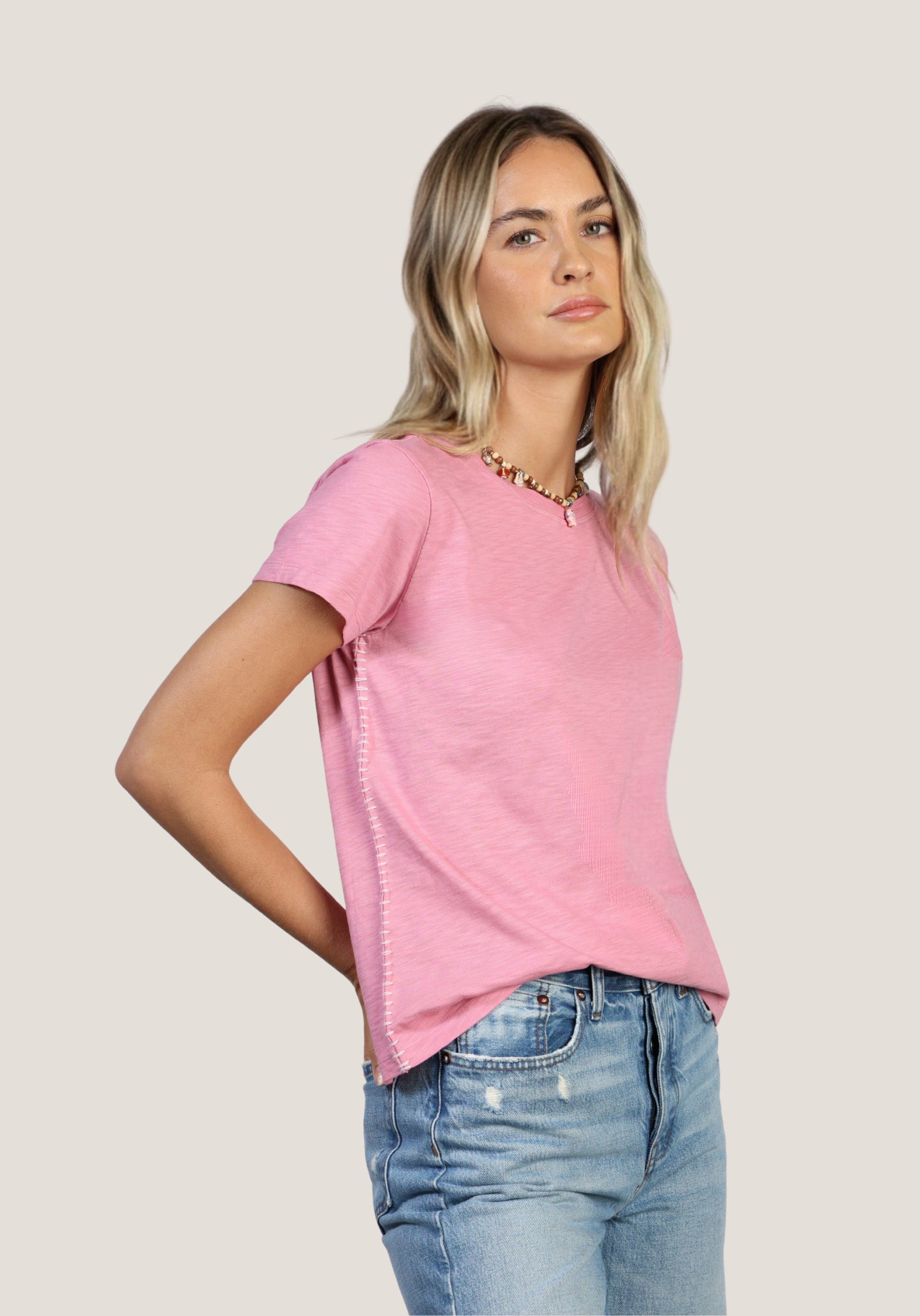 Crew w/ contrast stitch