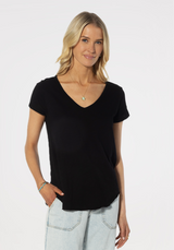 Deep V-Neck Tail Tee