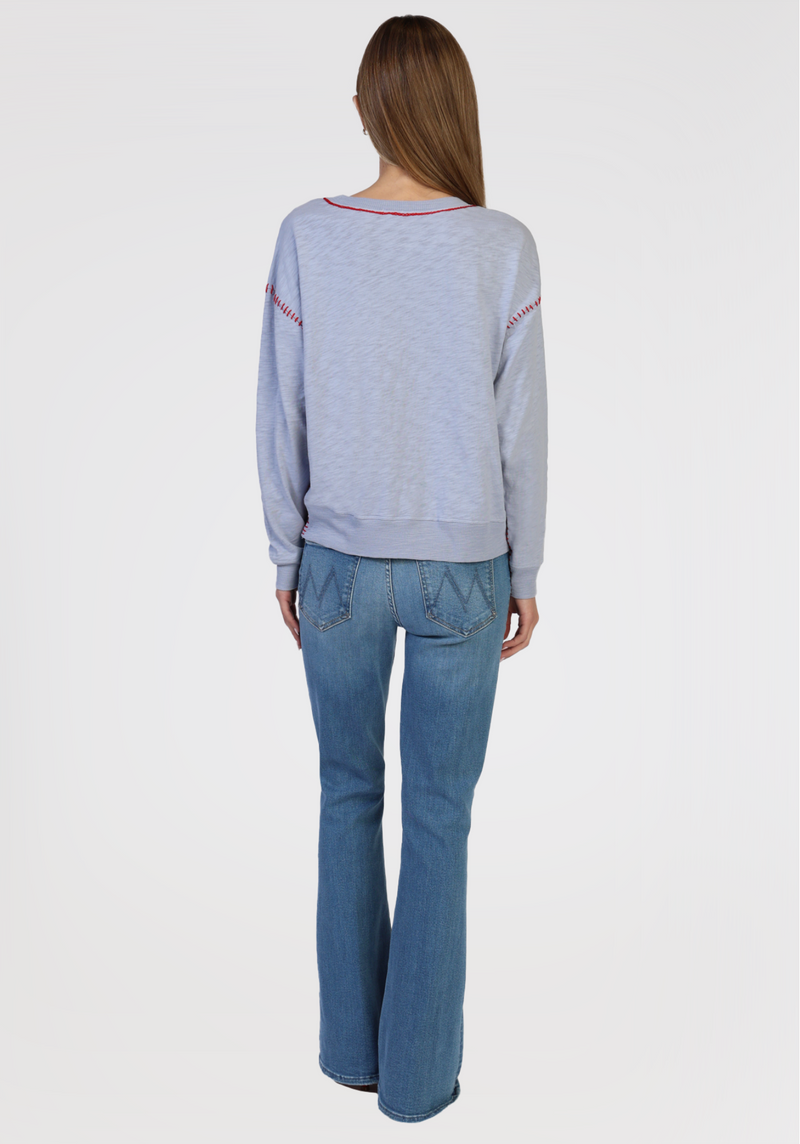 Sweatshirt w/ Stitch Details