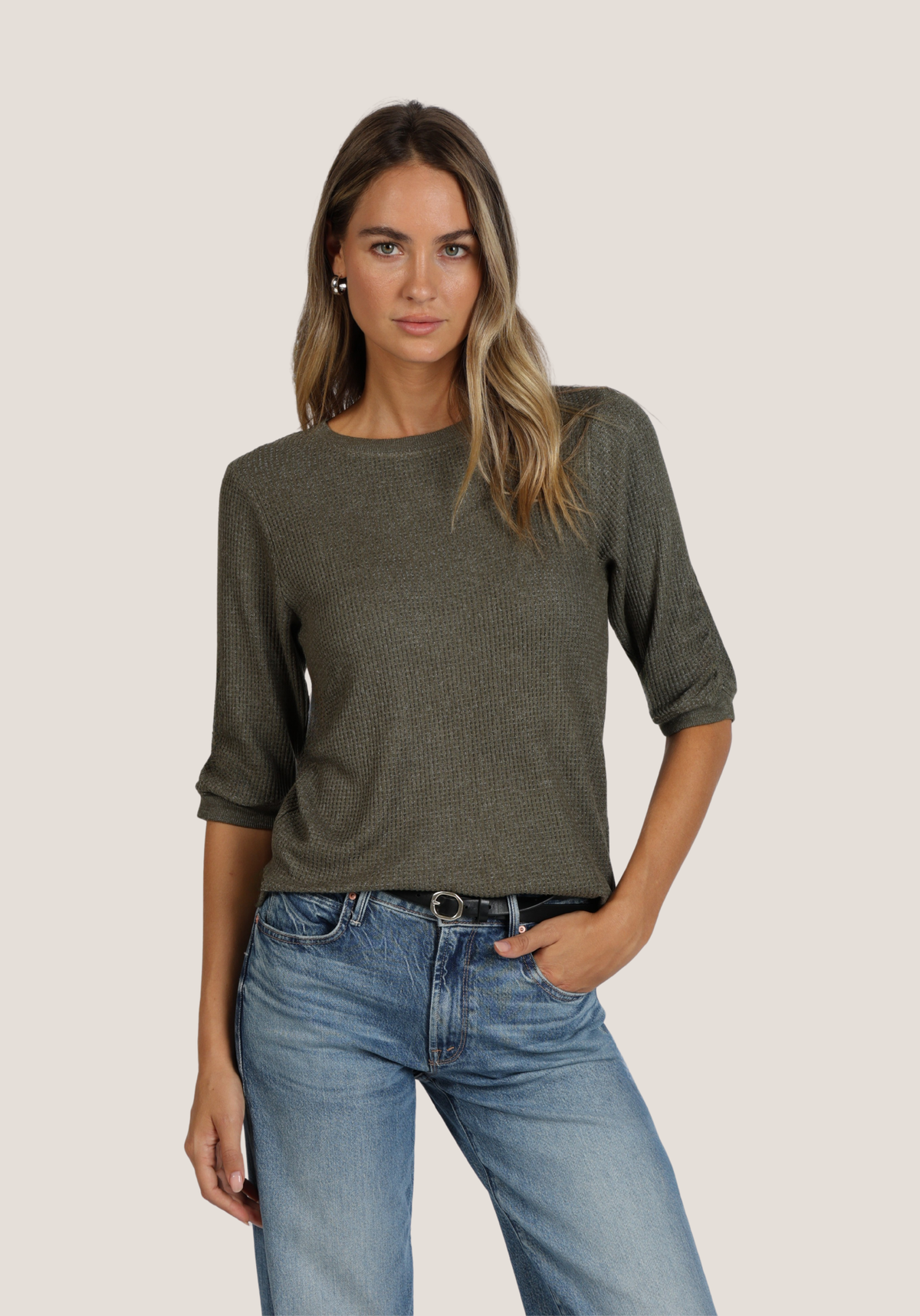 Elbow Sleeve Crew