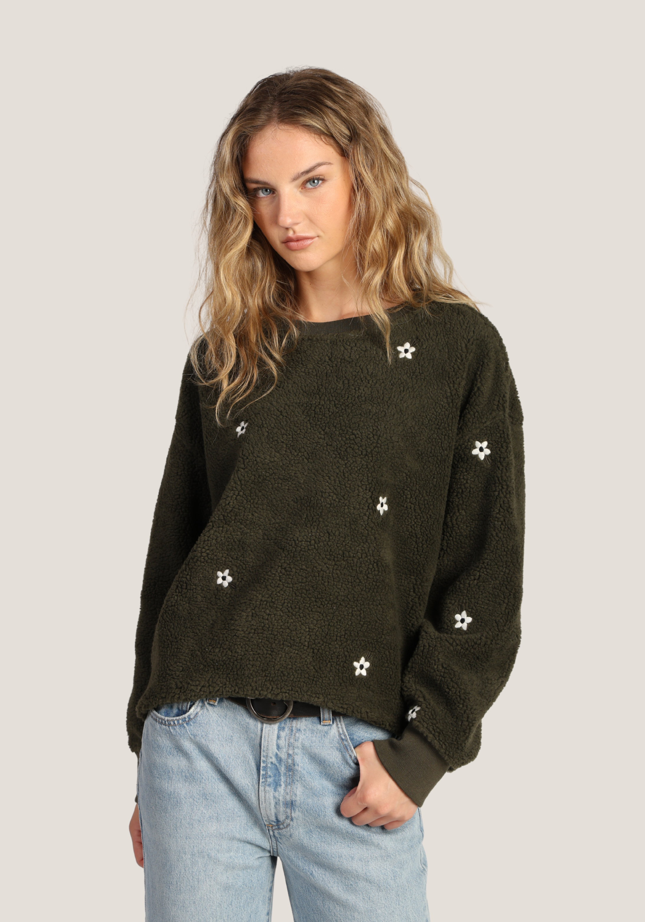 Embroidered Crew