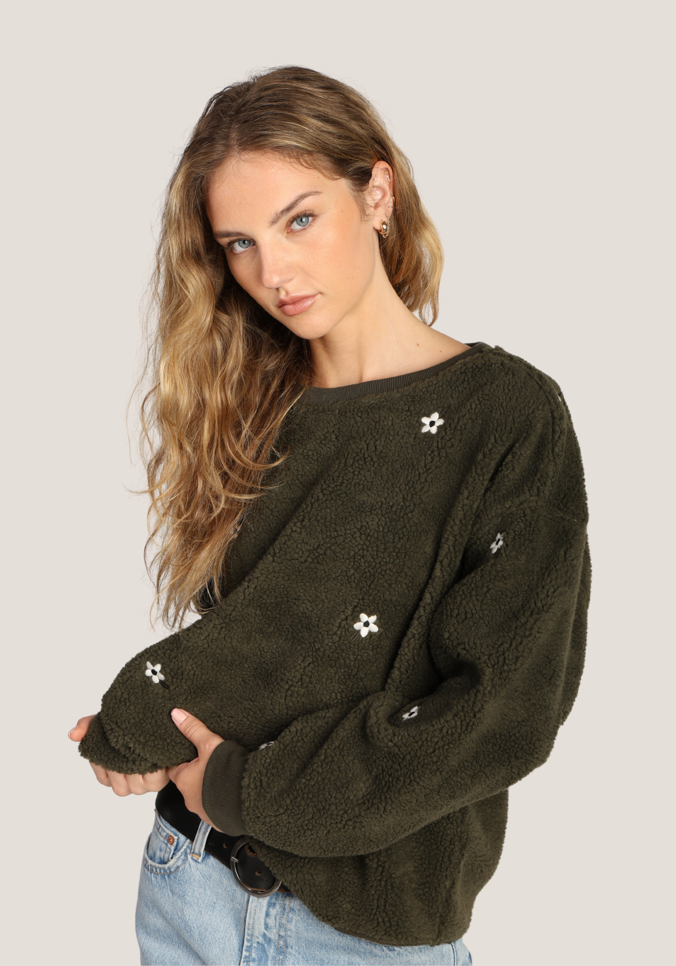 Embroidered Crew