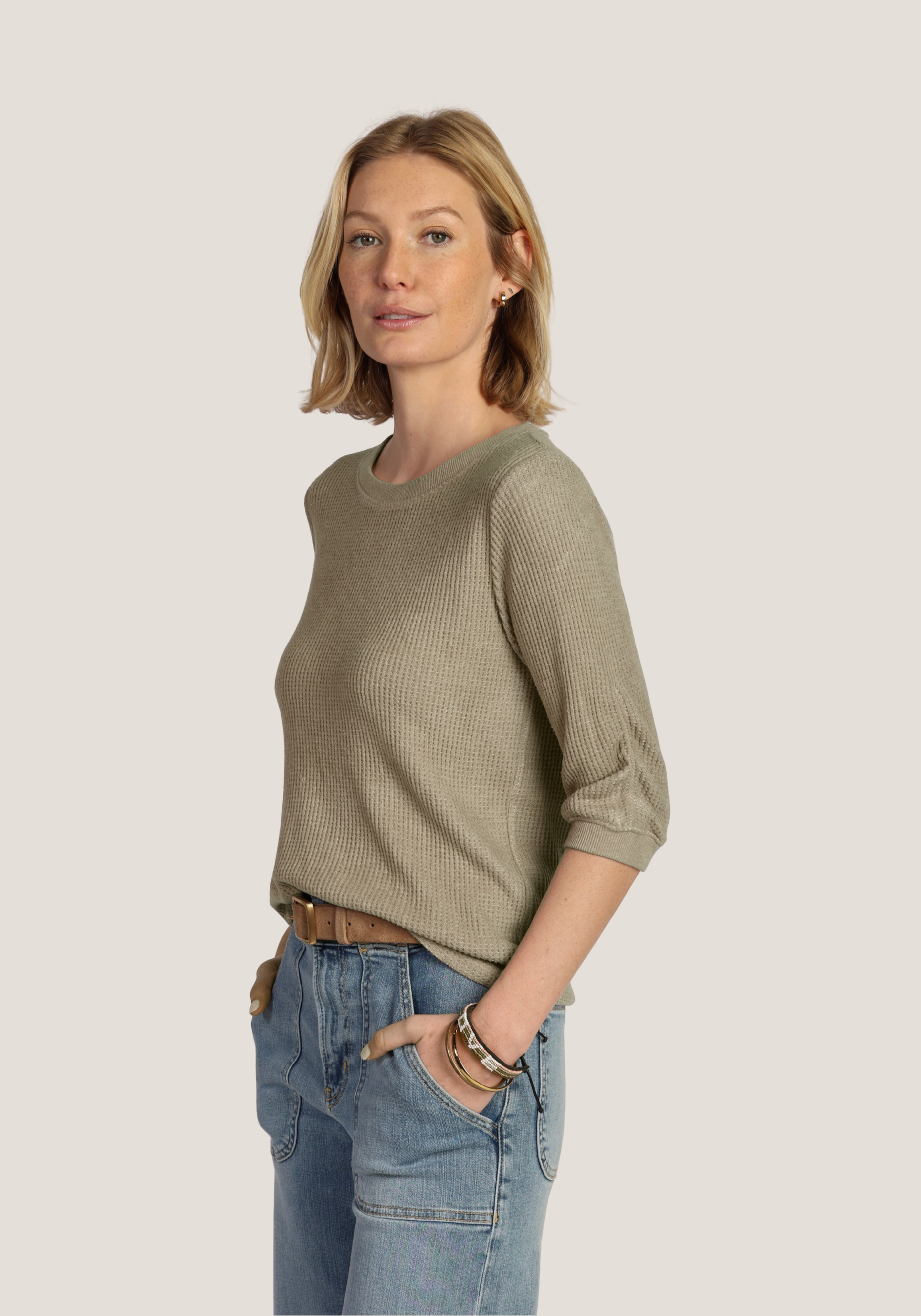 Elbow Sleeve Crew