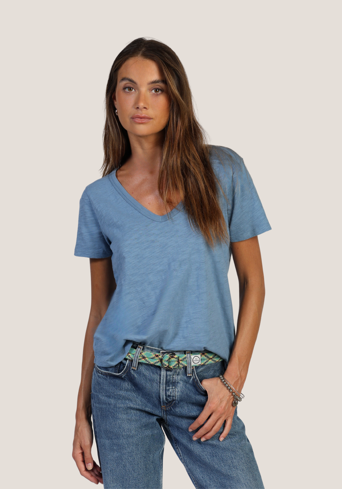 S/S Classic Deep V-Tee