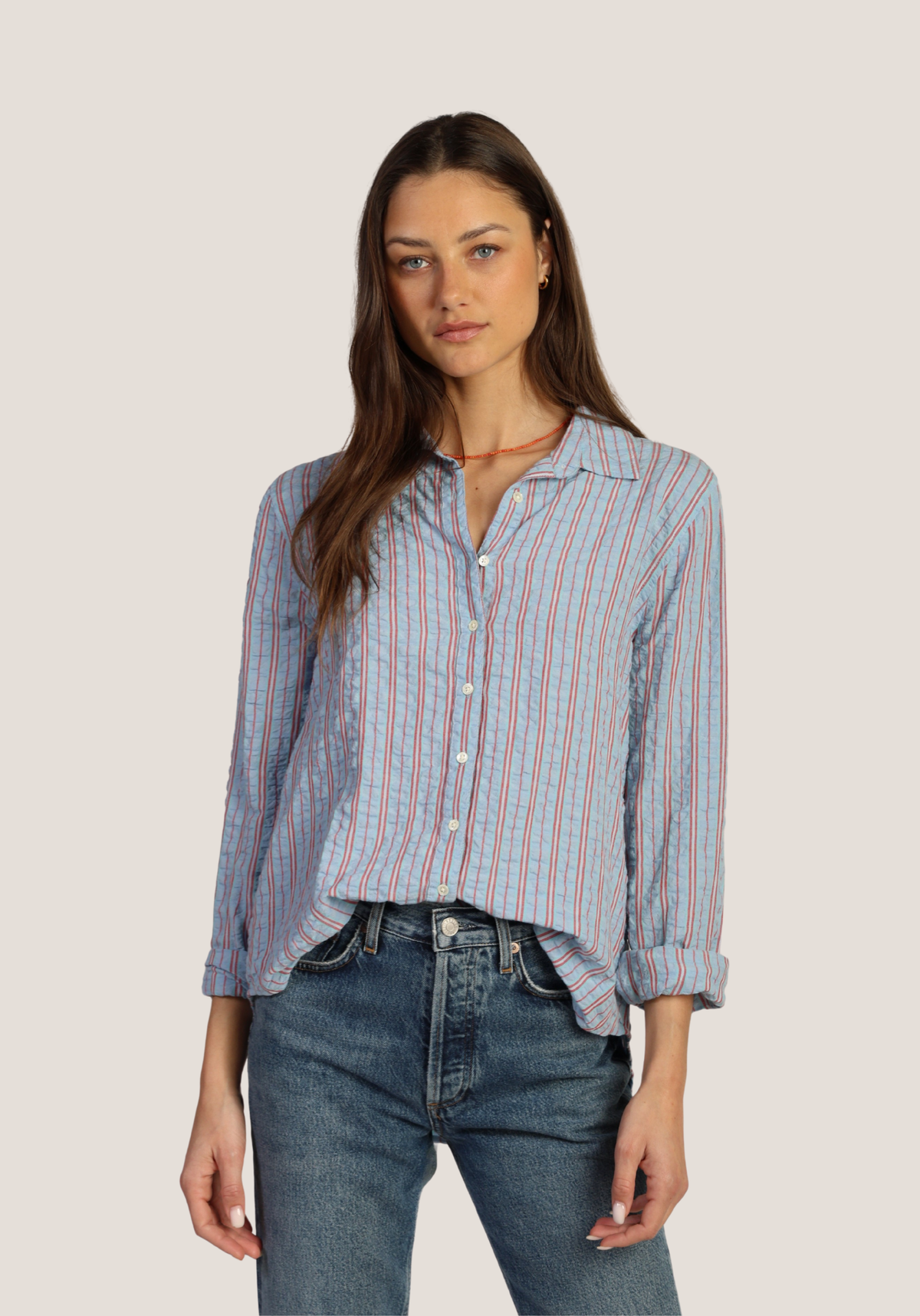 Taylor Stripe Button-Up
