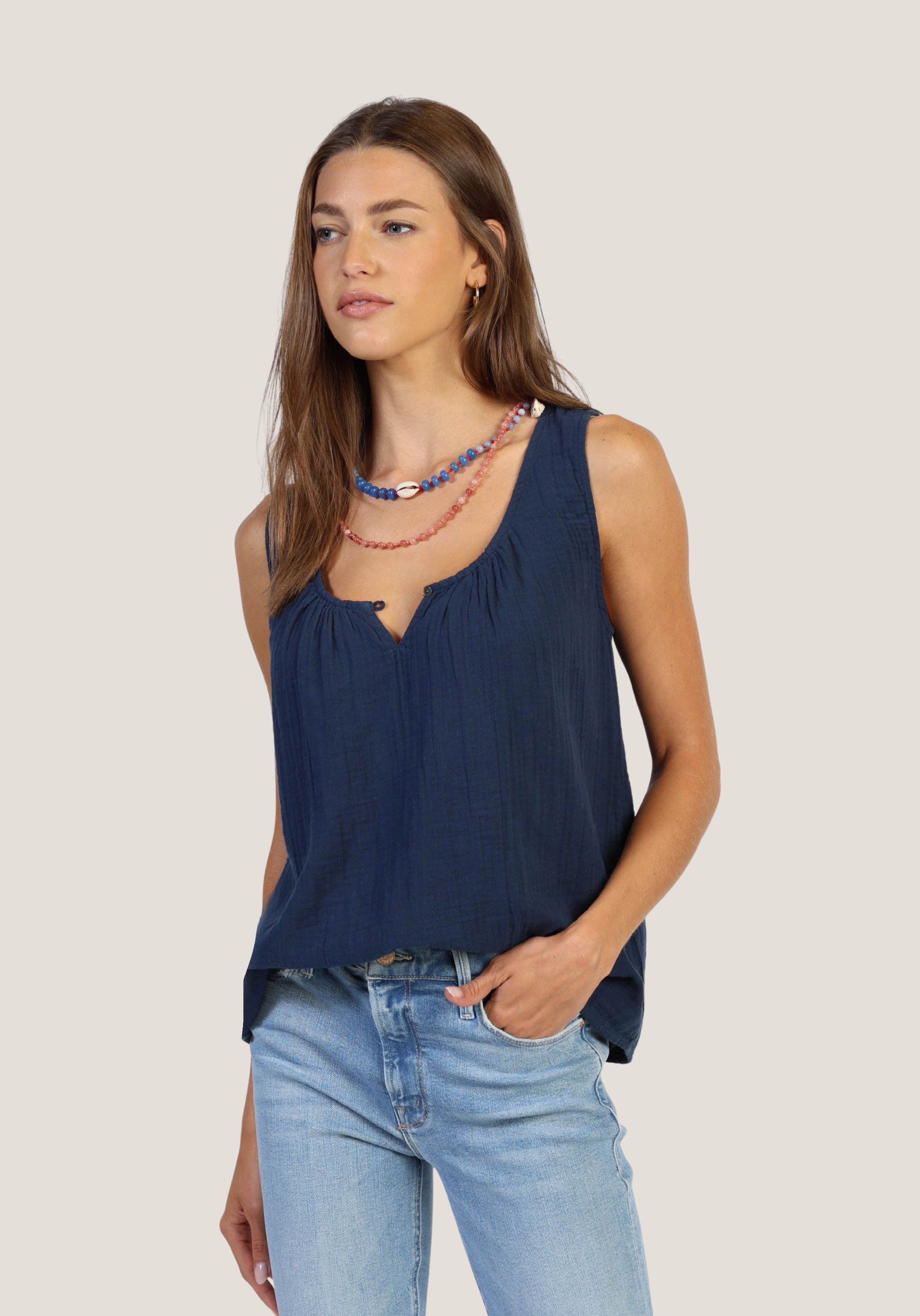 Bobbi Button Tank