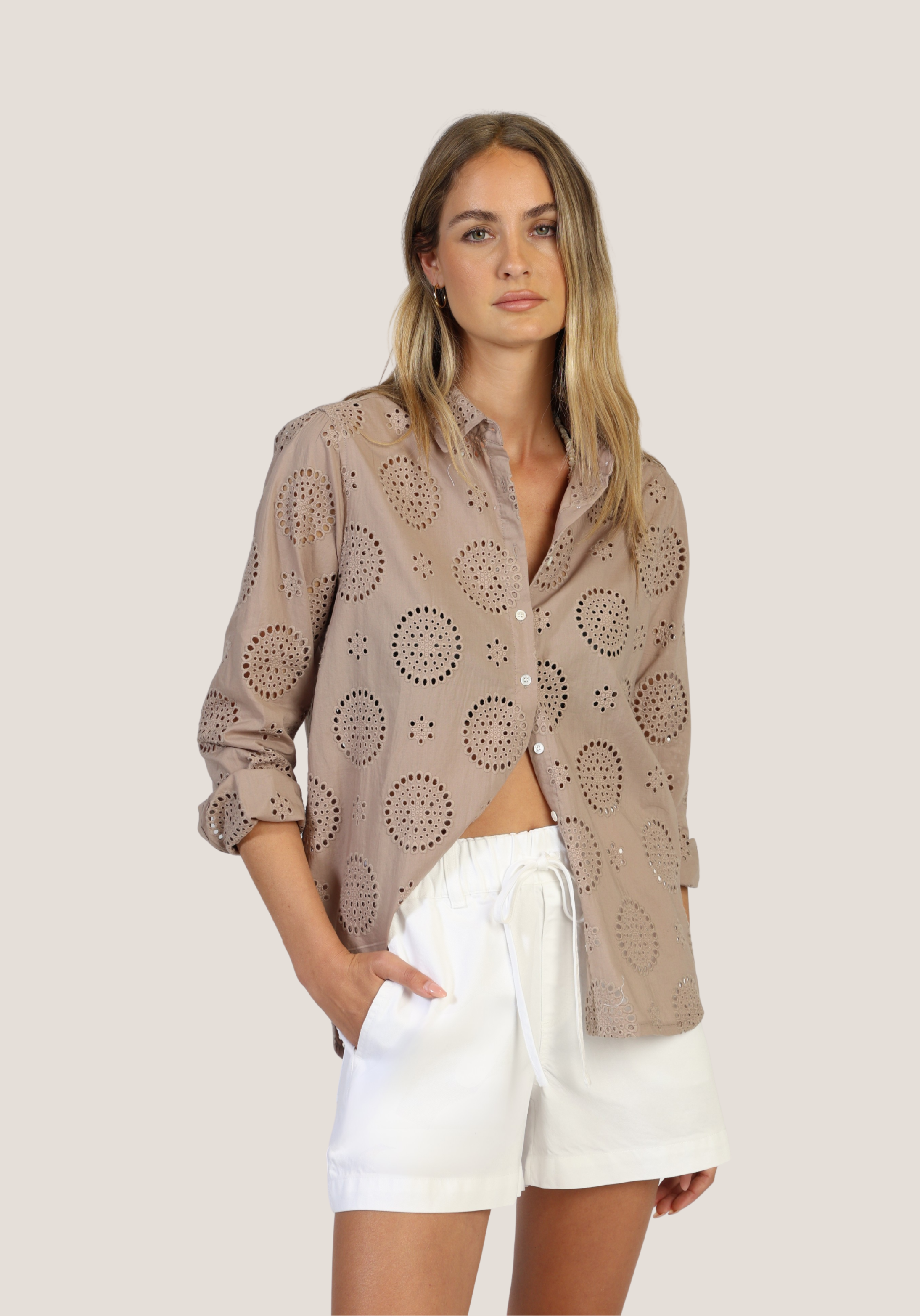 Elle Button-Up