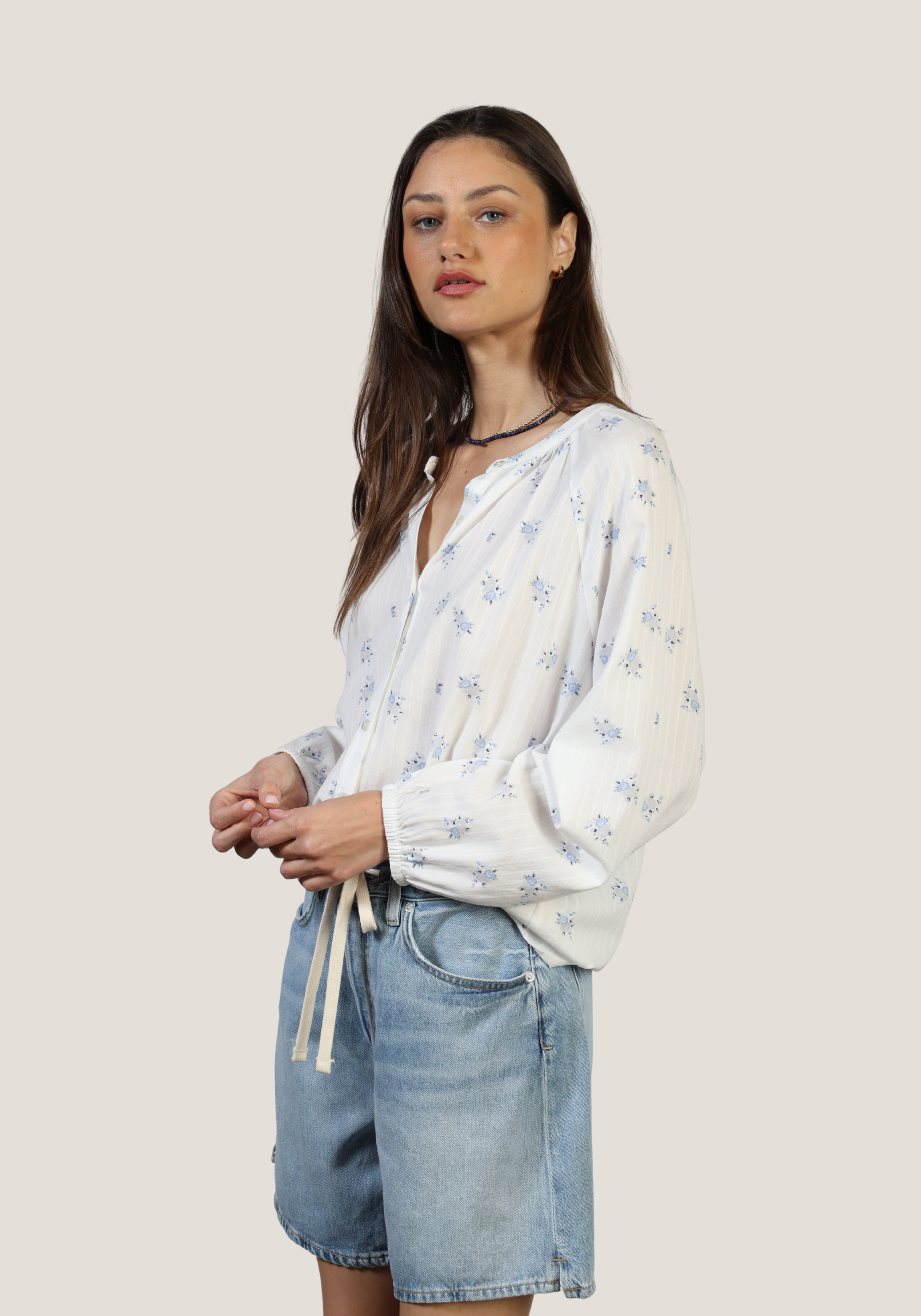 Faded Floral Blouse