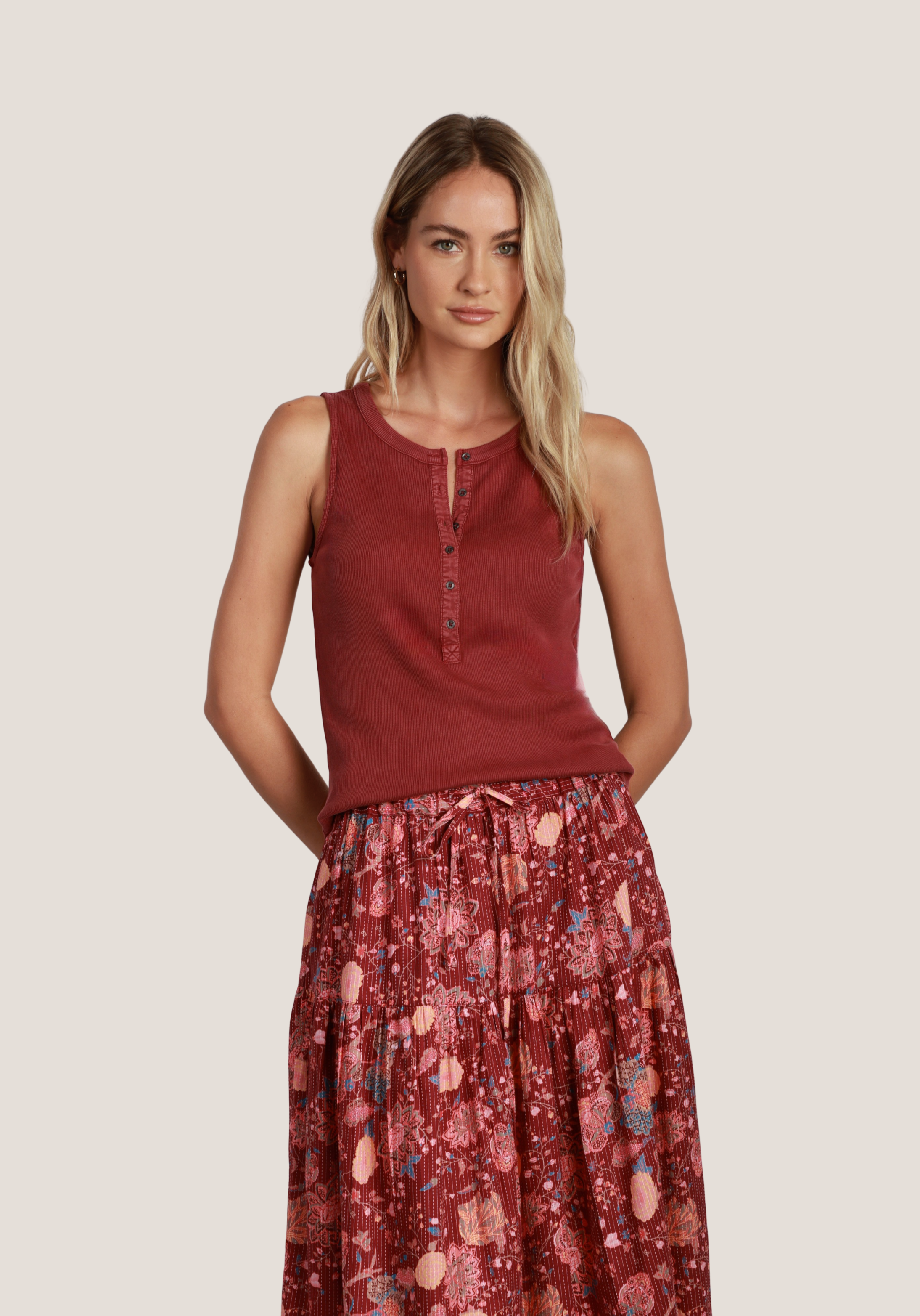Camelia Tie Skirt