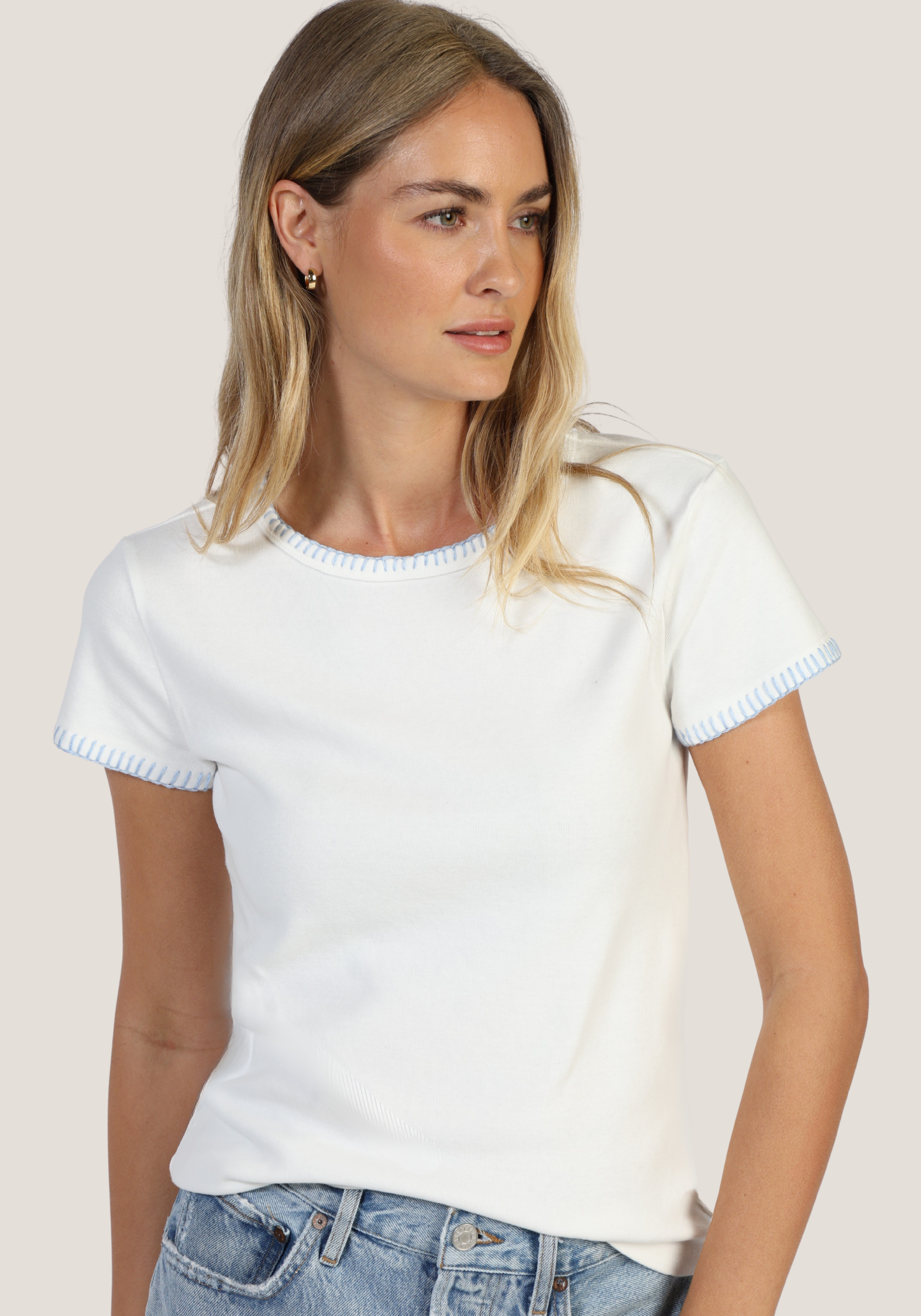 Brooks Blanket Stitch Tee