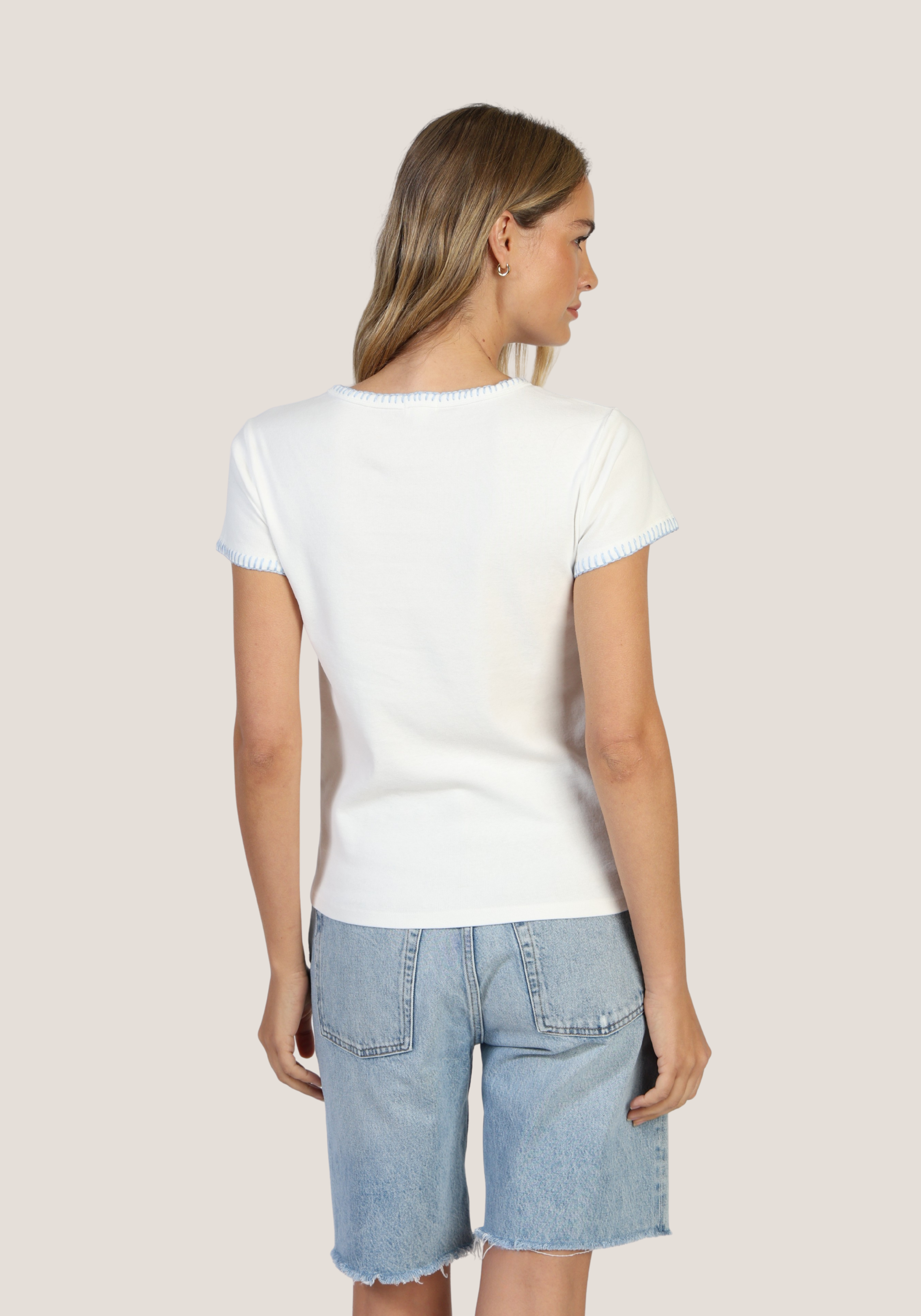 Brooks Blanket Stitch Tee