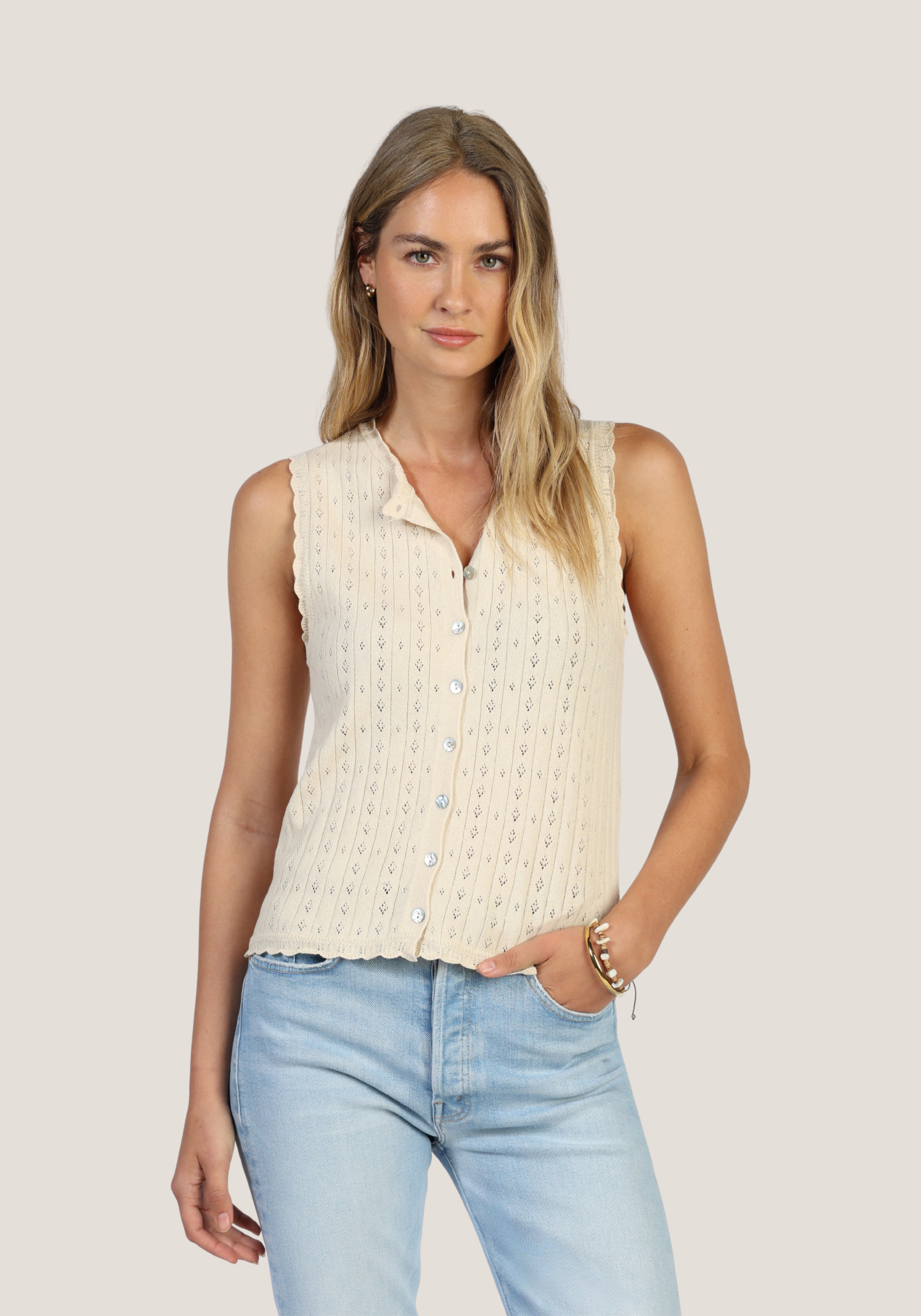 Jesse Sleeveless Sweater