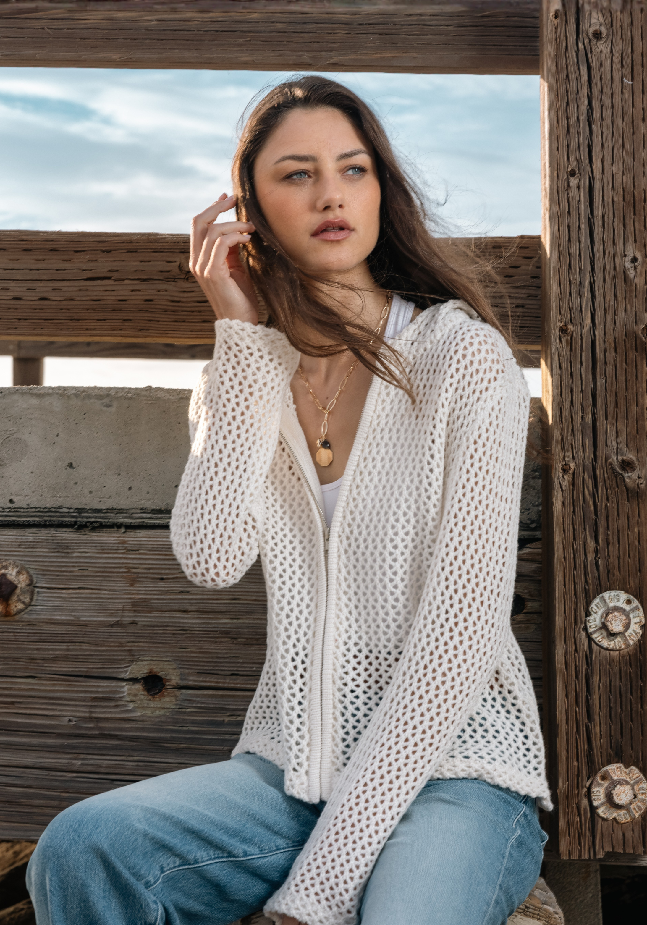 Whitney Pointelle Sweater