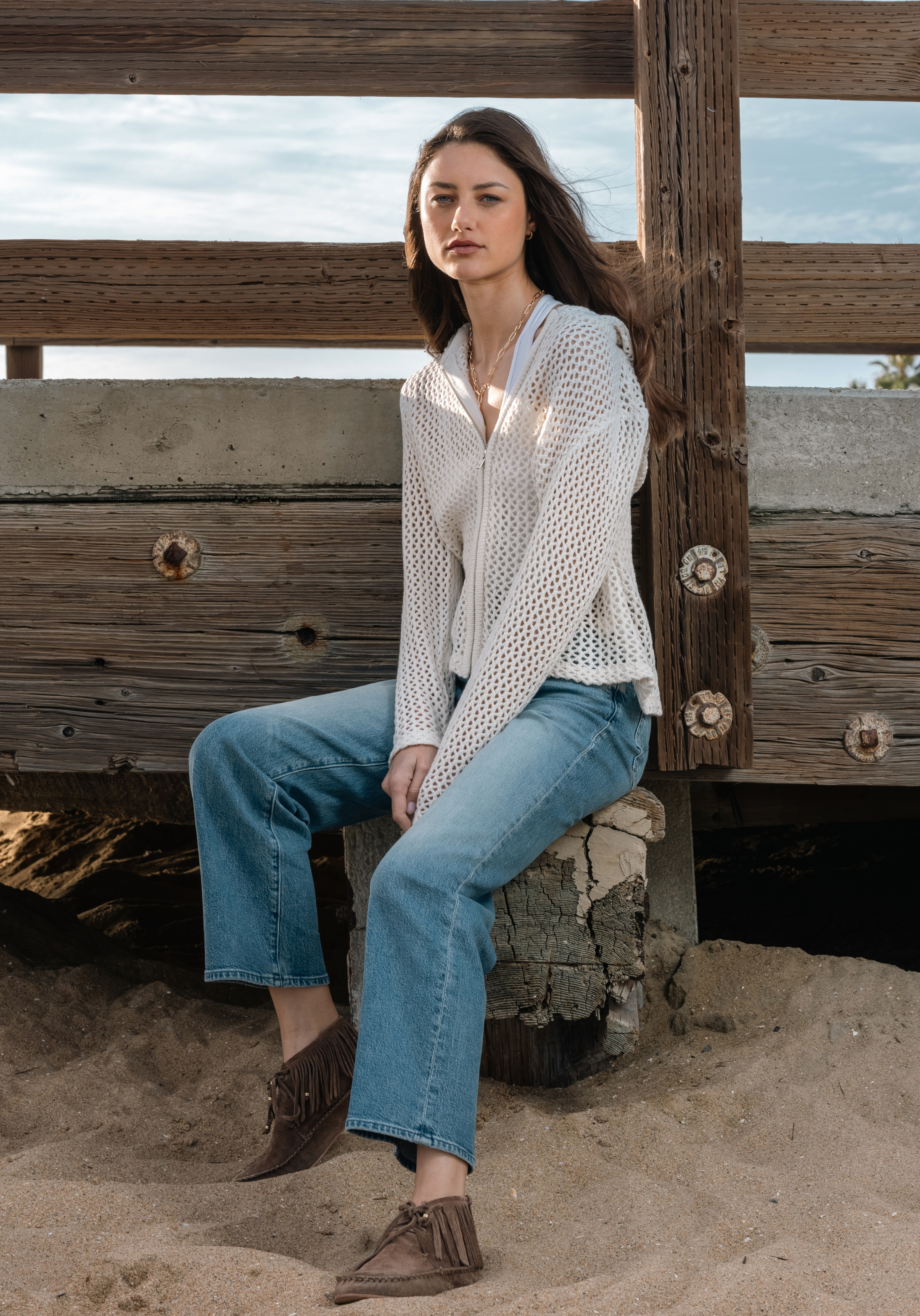 Whitney Pointelle Sweater