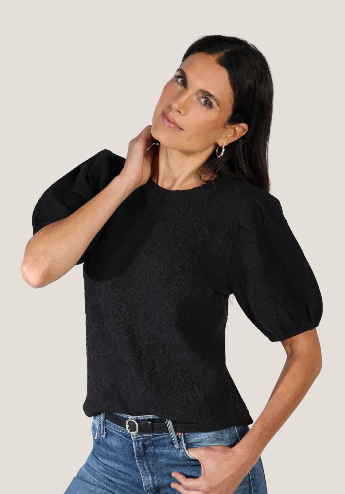 Elbow Sleeve Crew