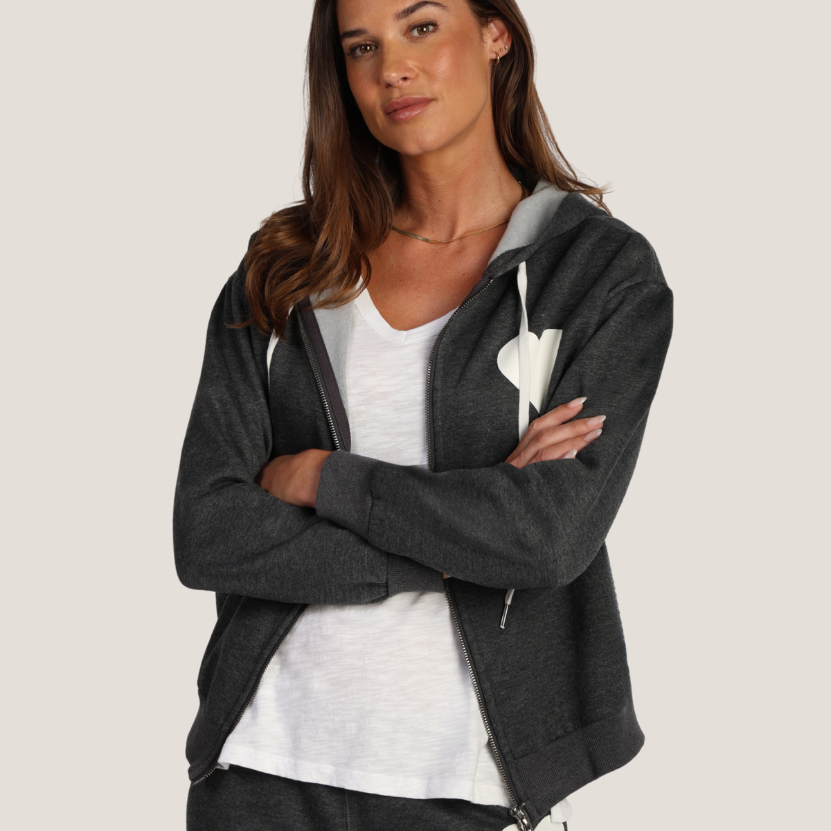 Heart Zip Hoodie
