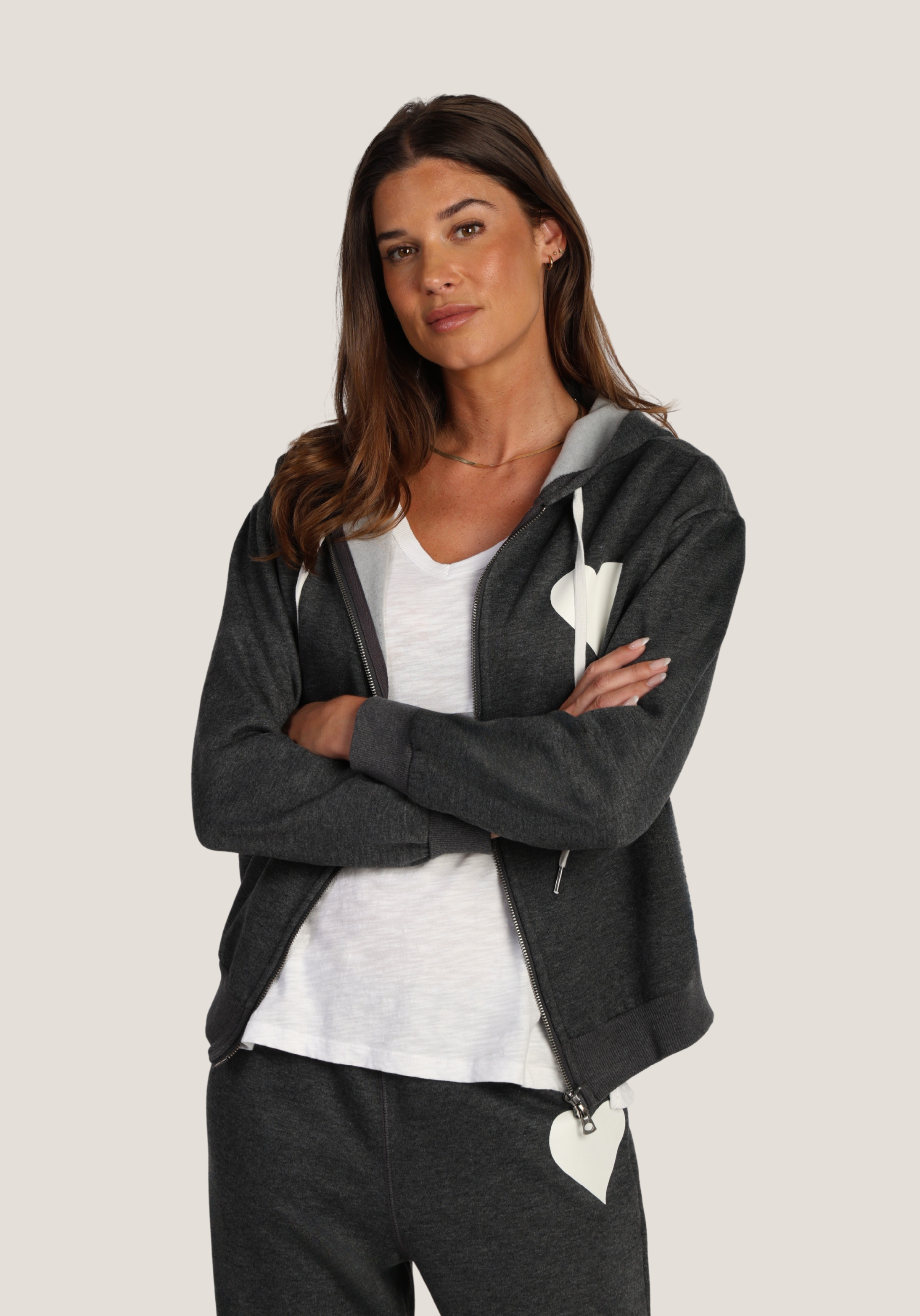 Heart Zip Hoodie