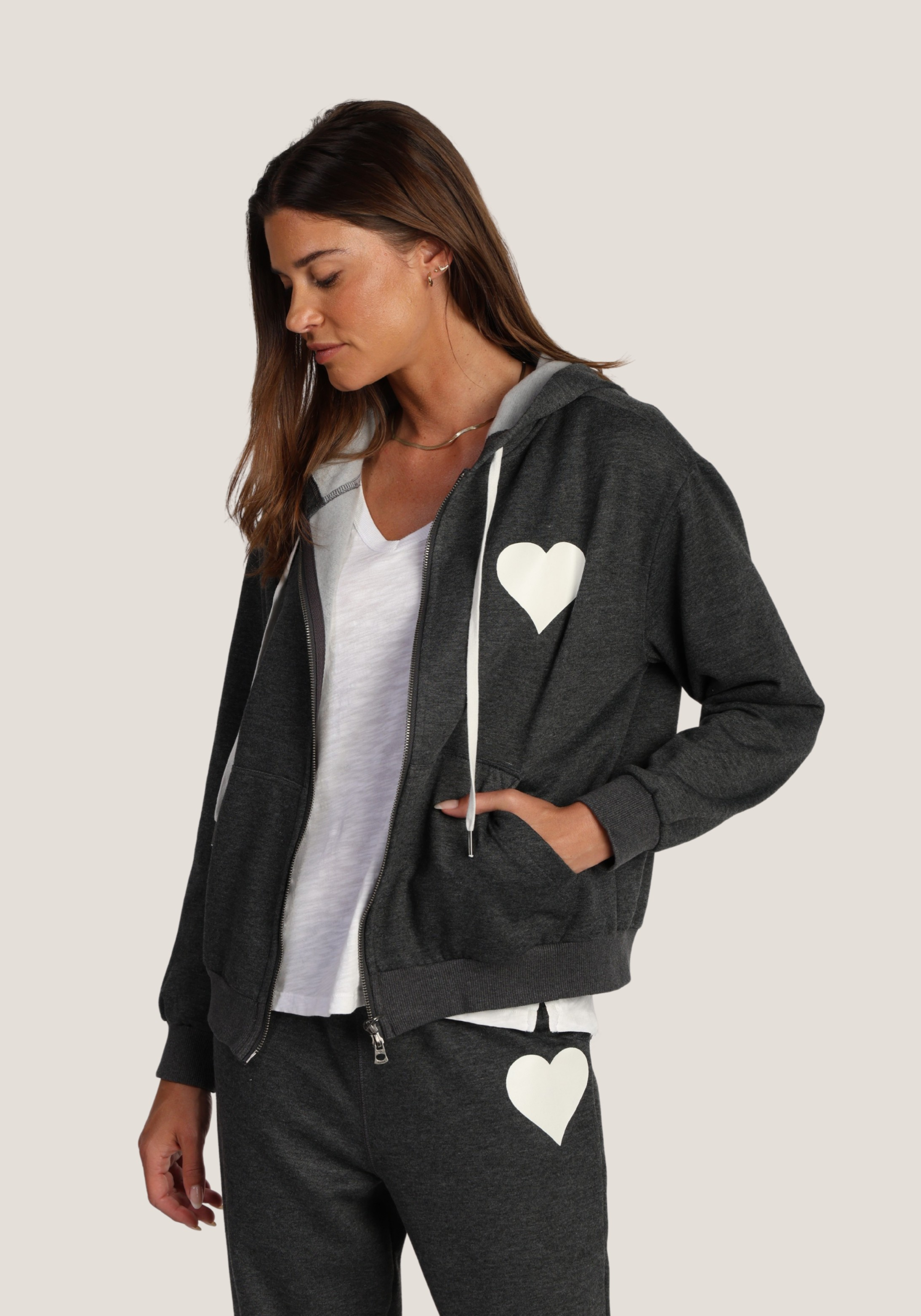 Heart Zip Hoodie