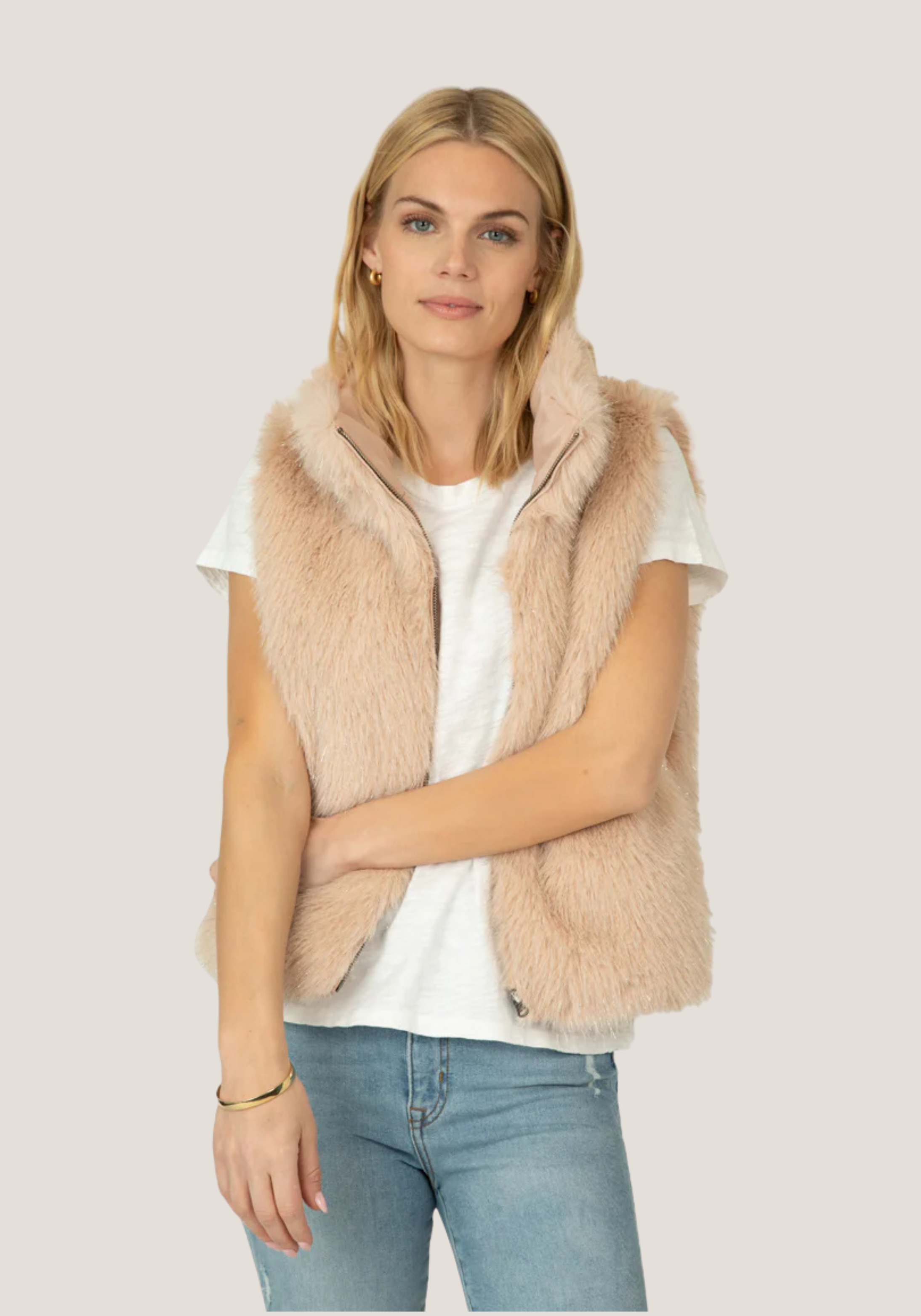 Jolie Reversible Fur Vest