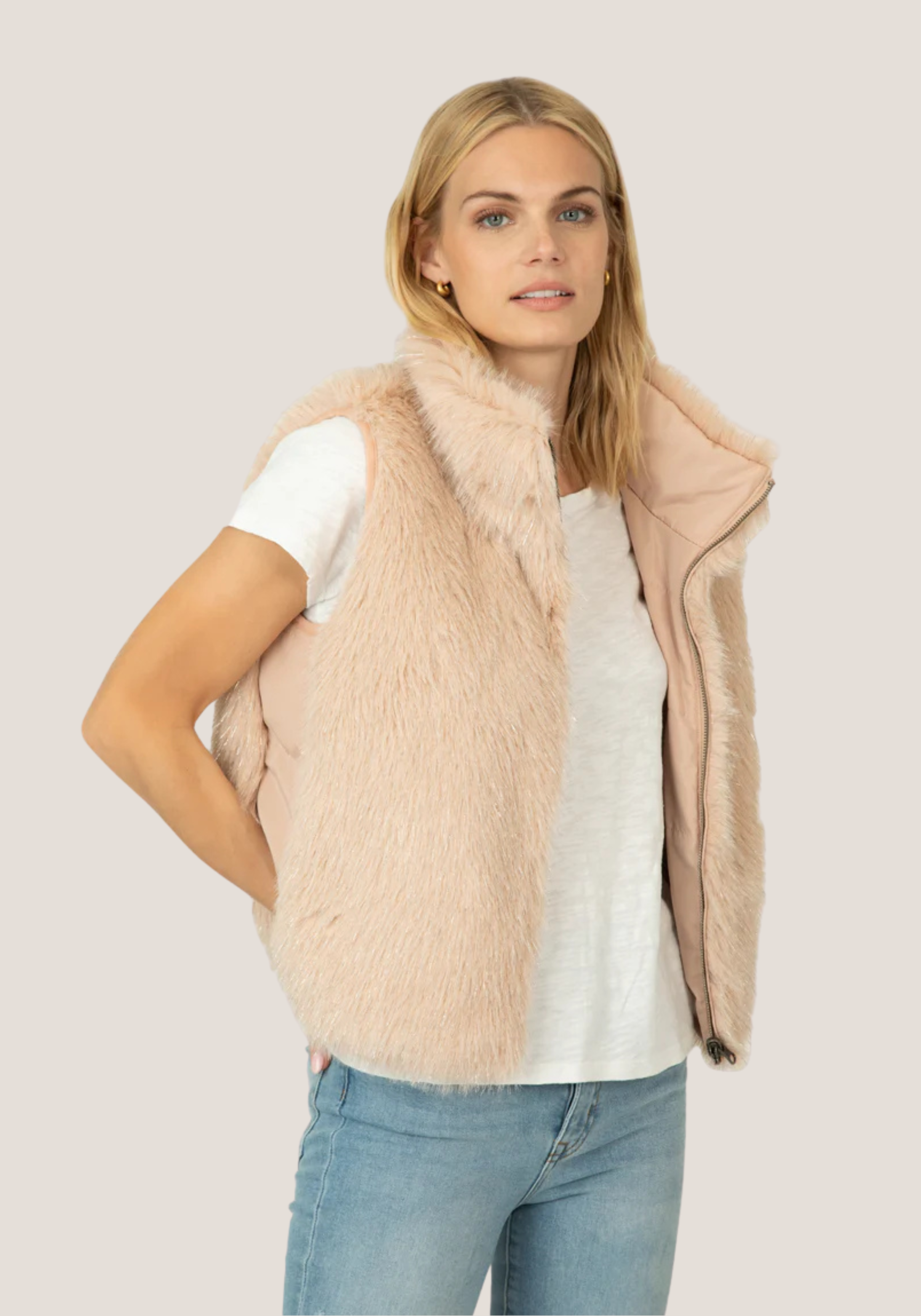 Jolie Reversible Fur Vest